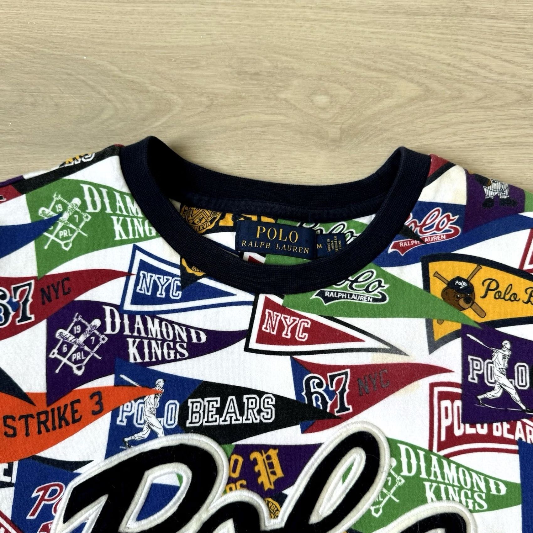 Polo Ralph Lauren Polo Ralph Lauren Baseball Bear Pendant Crewneck Sweatshirt Size M Multicolor AOP Pullover Size US M / EU 48-50 / 2 - 3 Thumbnail