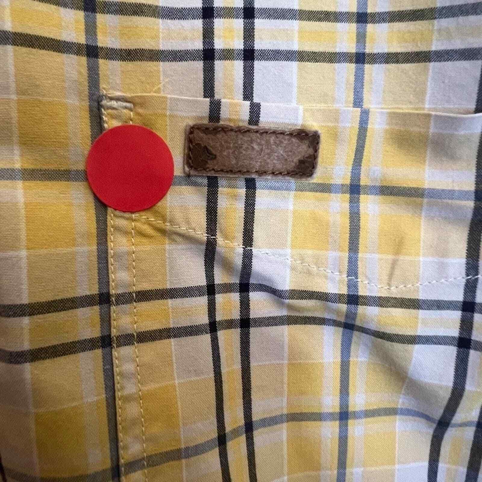 Carhartt Carhartt Mens XL Shirt Button Down Short Sleeve Yellow *FLAW Size US XL / EU 56 / 4 - 6 Thumbnail