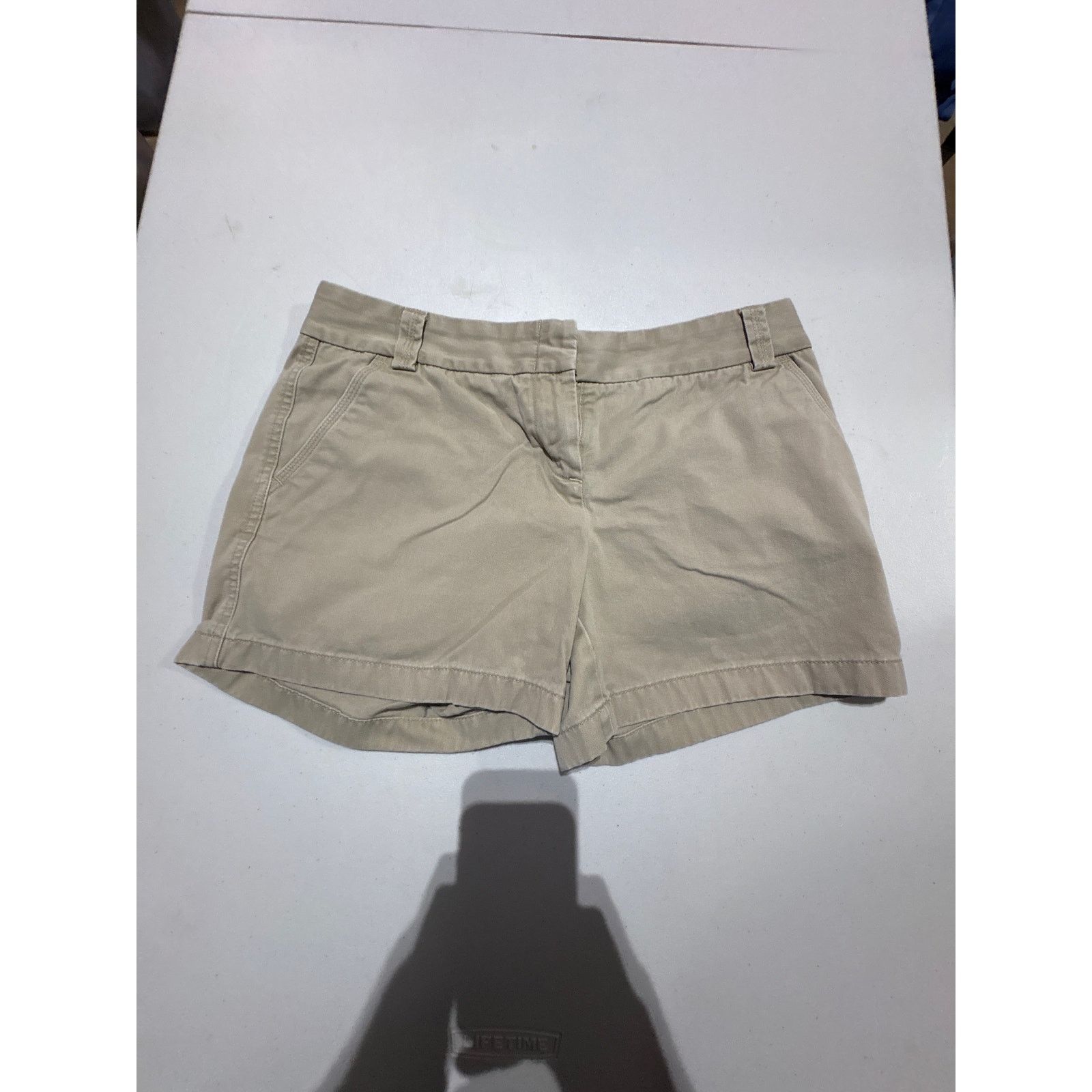 J.Crew J.Crew Women’s Size 10 City Fit Khaki Chino Shorts Classic Size 32" / US 10 / IT 46 - 2 Thumbnail