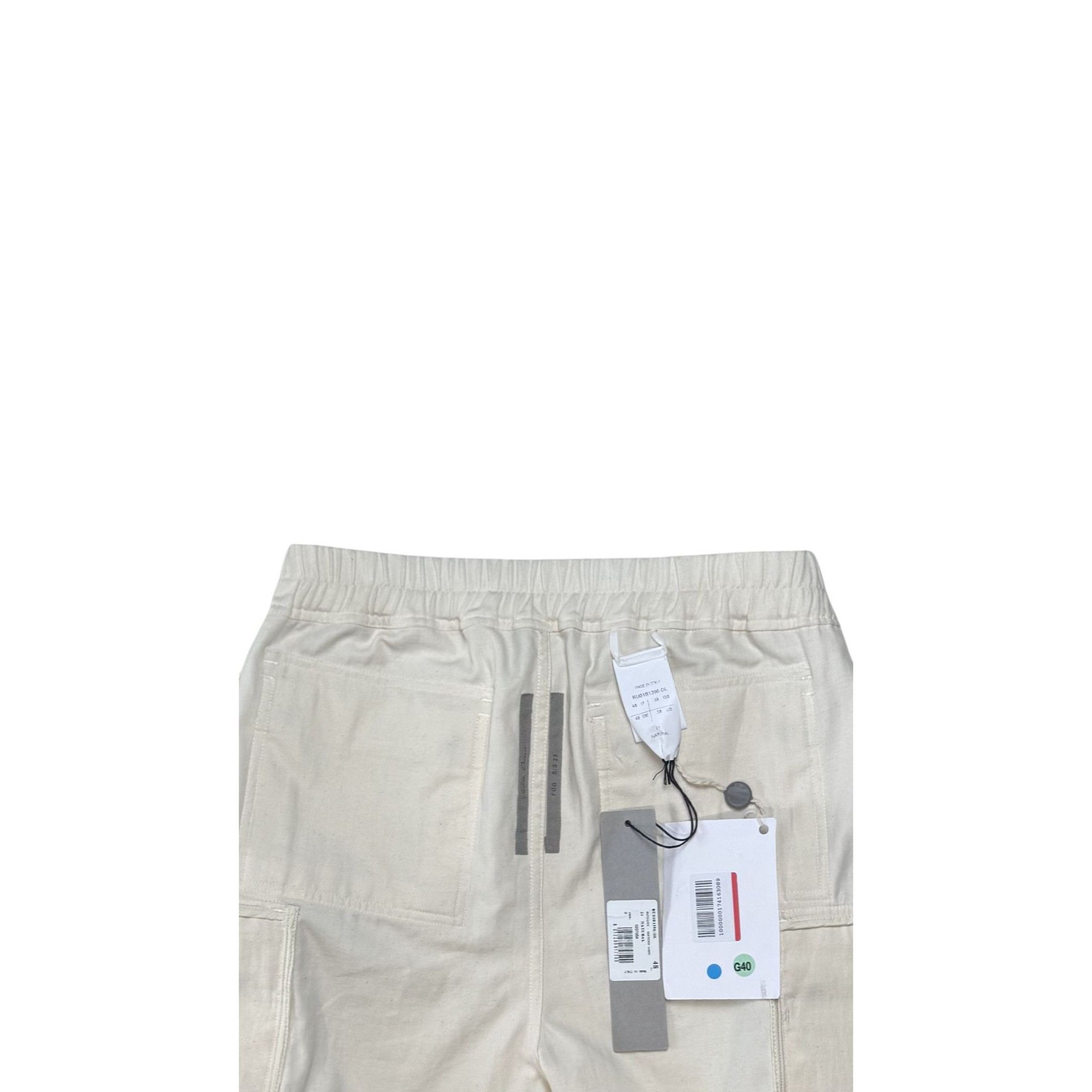 Rick Owens ♚ Rick Owens Sample 'Fog' SS22 Natural Cotton Cargo Joggers Size US 32 / EU 48 - 6 Thumbnail