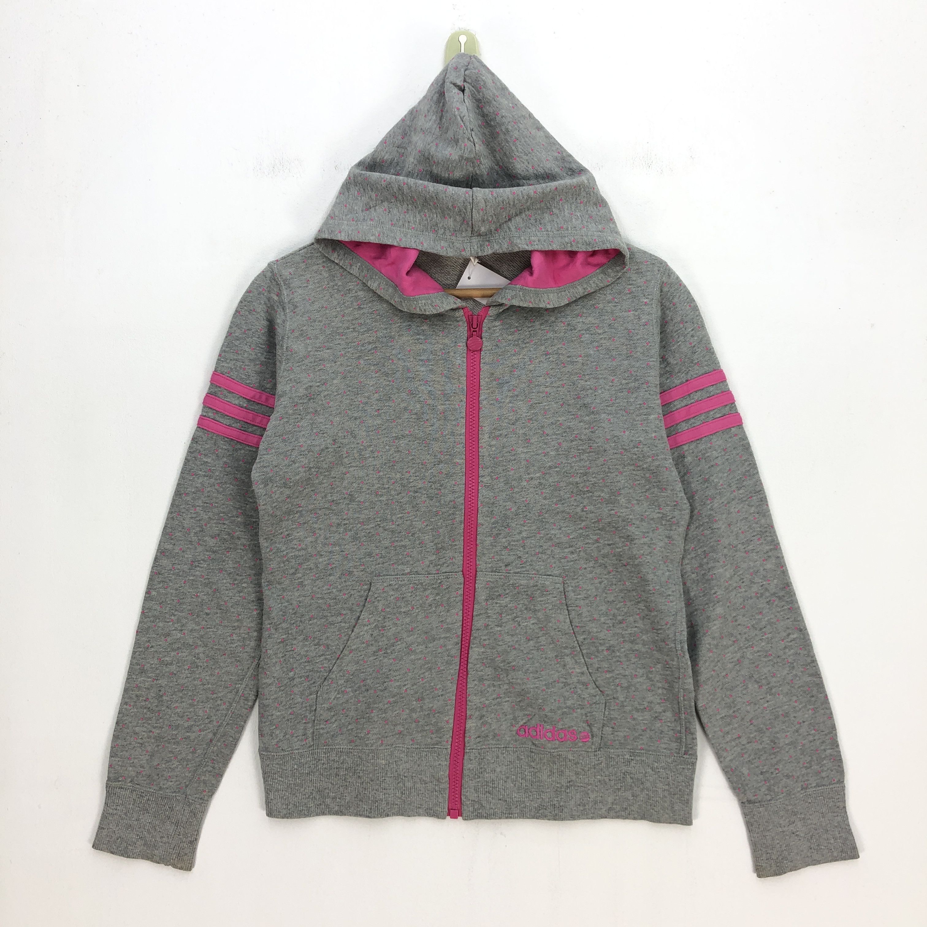 Adidas Vintage Adidas Sweater Hoodie Adidas Zipper Sweatshirt Size S / US 4 / IT 40 - 2 Thumbnail