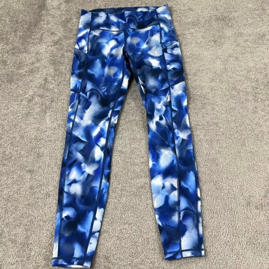 Lululemon LULULEMON Speed Up Tight Leggings Womens Size 6 x 28" Blush Blossom Blue White Gym Yoga Size 28" / US 6 / IT 42 - 5 Thumbnail