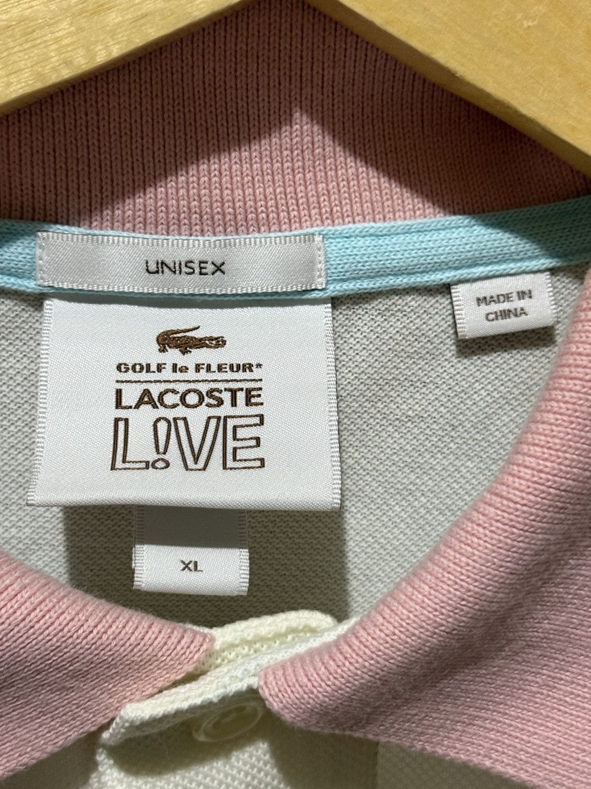 Golf le Fleur × Lacoste Lacoste x Golf Le Fleur* Colour Blocked Polo Geode/Lychee Size US XL / EU 56 / 4 - 3 Thumbnail