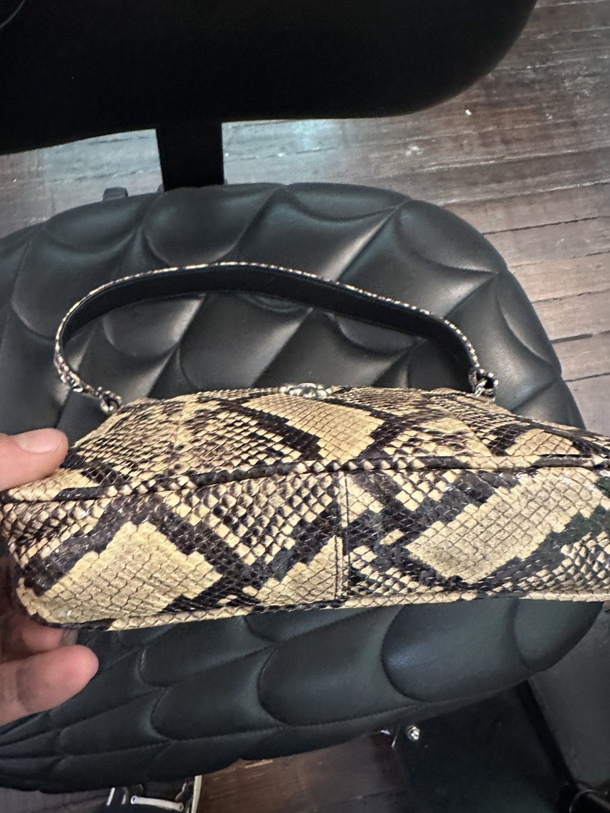 Chrome Hearts Chrome Hearts NEW PYTHON SNAKE SKIN CHICKEN NUGGET BAG !! Size ONE SIZE - 9 Thumbnail