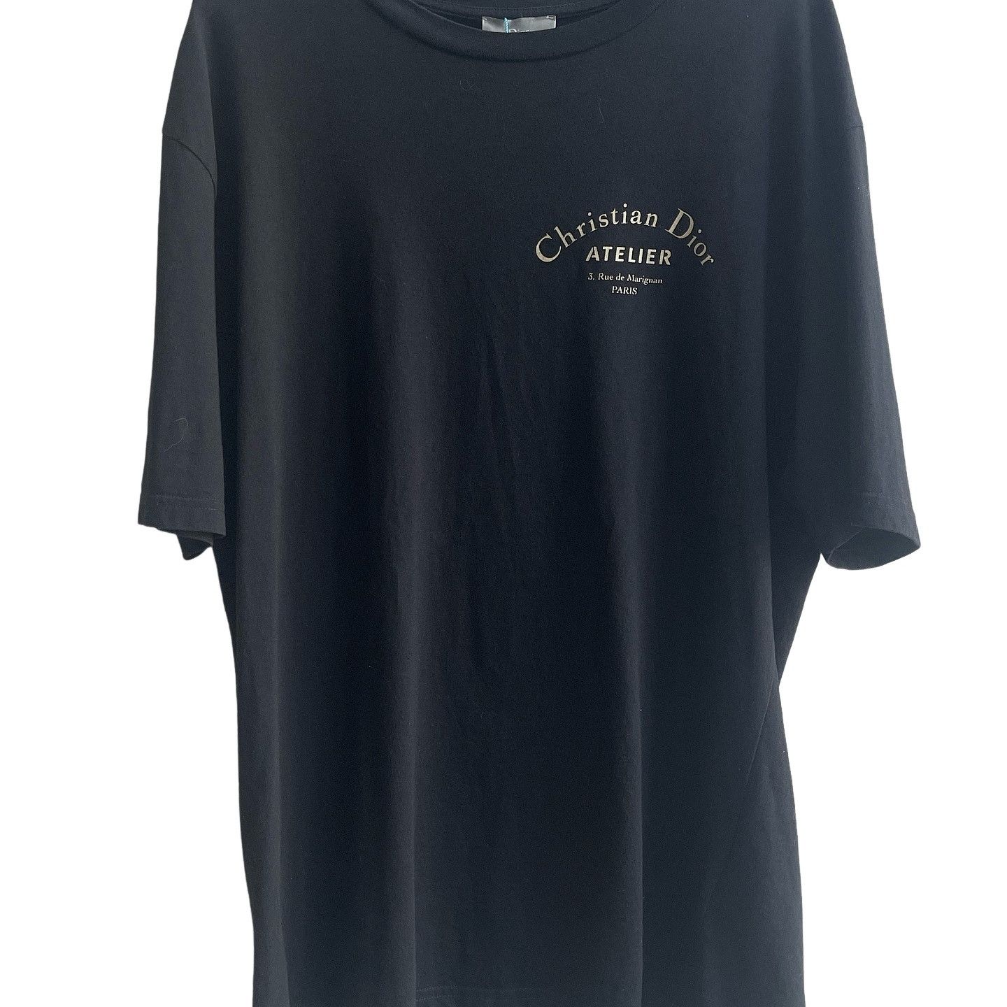 Dior 2018 Dior Homme Atelier Men's Logo-printed Black T-shirt