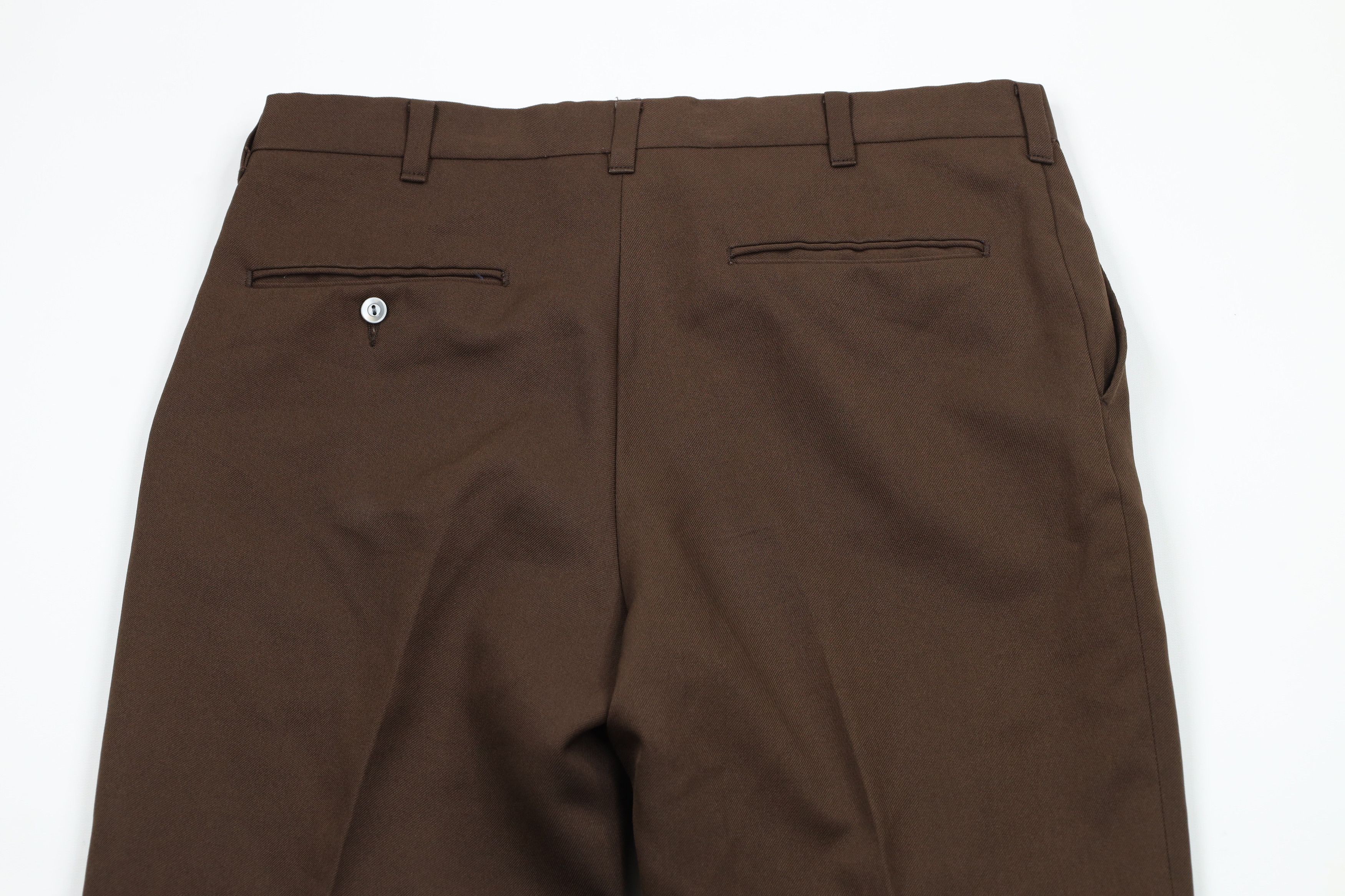 Vintage Vintage 70s Streetwear Flared Wide Leg Chino Pants Brown USA Size US 32 / EU 48 - 11 Thumbnail