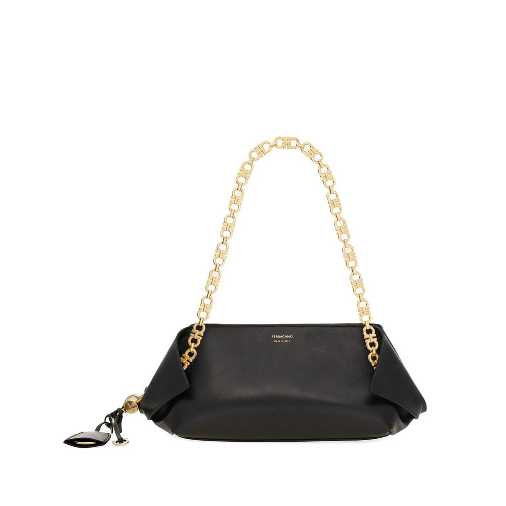 Salvatore Ferragamo Ferragamo BLACK Shoulder Bags Size ONE SIZE - 1 Thumbnail