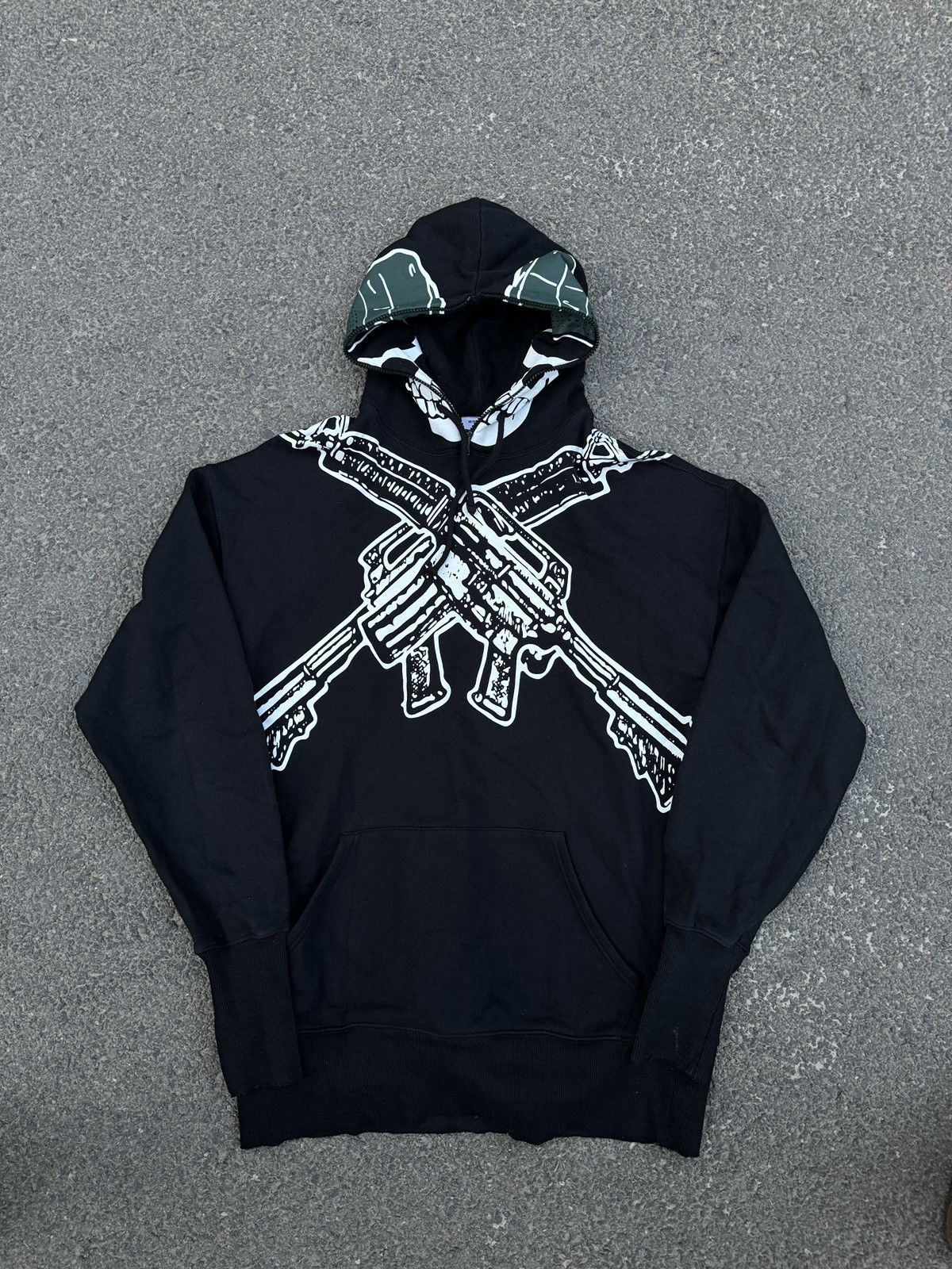 Vetements Vetements SS19 Marine Skull Soldier Gimp Hoodie Sz. S Size US S / EU 44-46 / 1 - 6 Thumbnail