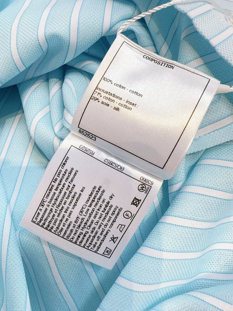 Chanel Chanel 22B Blue Stripe Long Sleeve Shirt Size M / US 6-8 / IT 42-44 - 7 Thumbnail