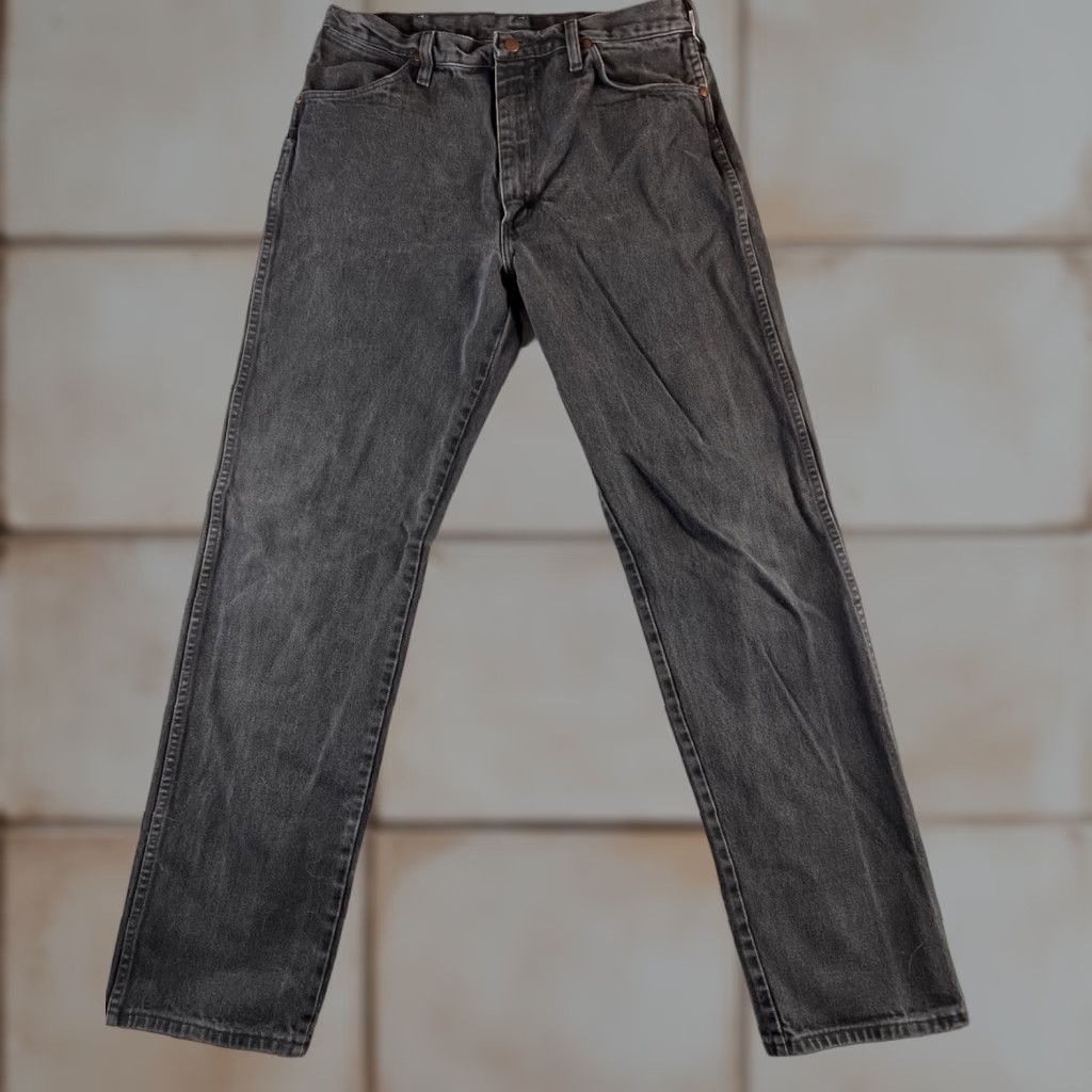 Wrangler Wrangler Jeans Mens 34x36 Black Denim Cowboy Cut Wrangler Cowboy Cut Jeans 34x36 Mens Black Denim Rodeo 13MWZWK Size US 34 / EU 50 - 1 Thumbnail