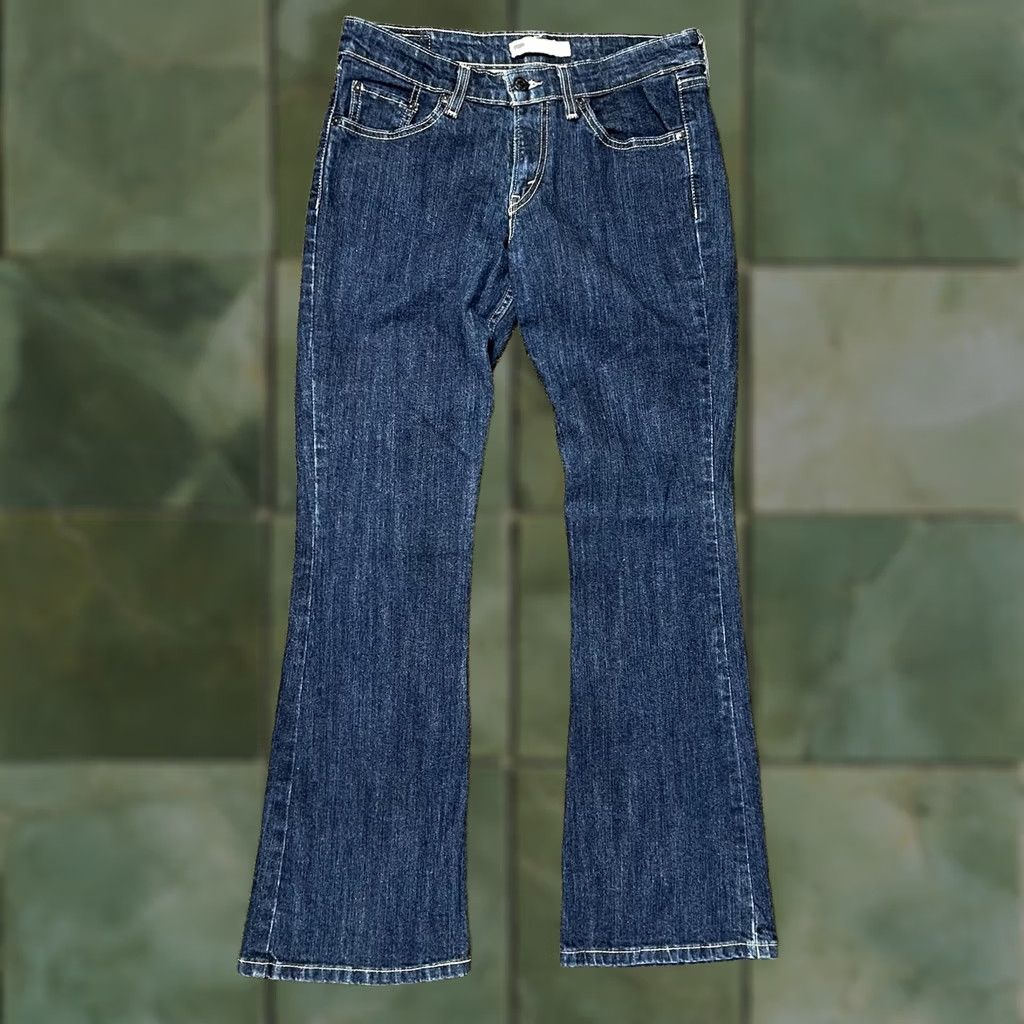 Levi's Levi's 518 Bootcut Jeans Womens Blue 32x30 Stretch Fit Denim Cotton Blend Regular Rise Mid 30 In Inseam Size 30" / US 8 / IT 44 - 1 Thumbnail