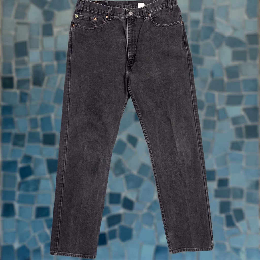 Levi's VINTAGE Levi's 505 Jeans Men 36x33 USA Made Paper Tag Black 90s Y2K Grunge Rock 5-Pocket Denim Straight Regular Mens Size US 36 / EU 52 - 1 Thumbnail