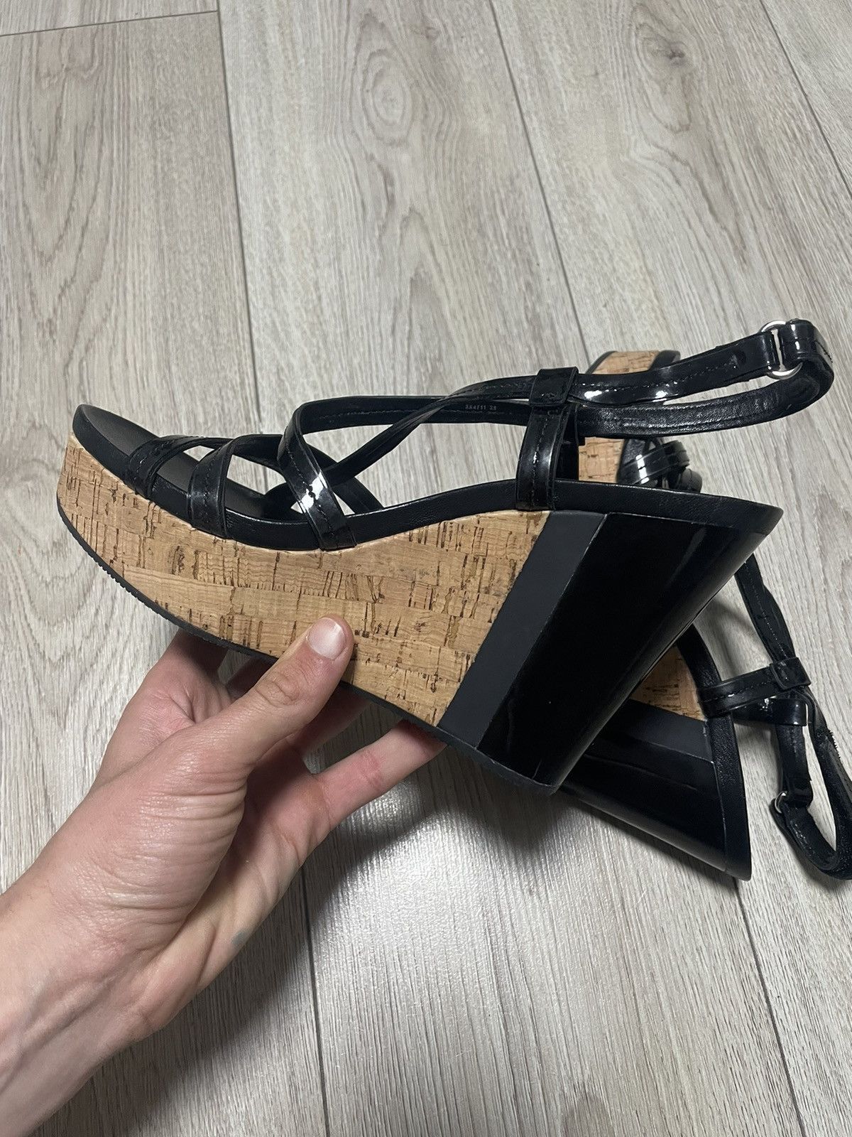 Prada Prada Sport Leather And Cork Platform Heels Shoes Women’s Size US 9 / IT 39 - 8 Thumbnail