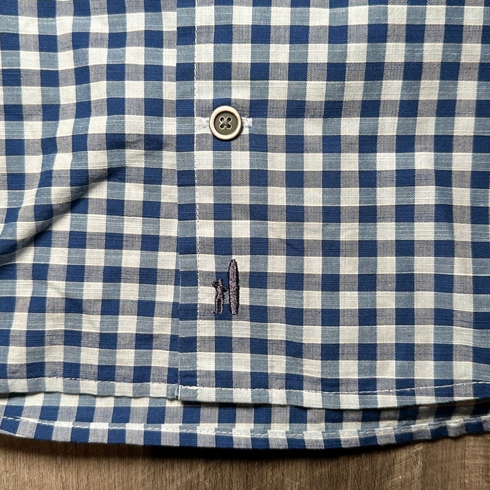 johnnie-O Johnnie-O Hangin’ Out Wooster Long Sleeve Button Down Shirt Small Mens Blue Oceanside Gingham Plaid Size US S / EU 44-46 / 1 - 5 Thumbnail