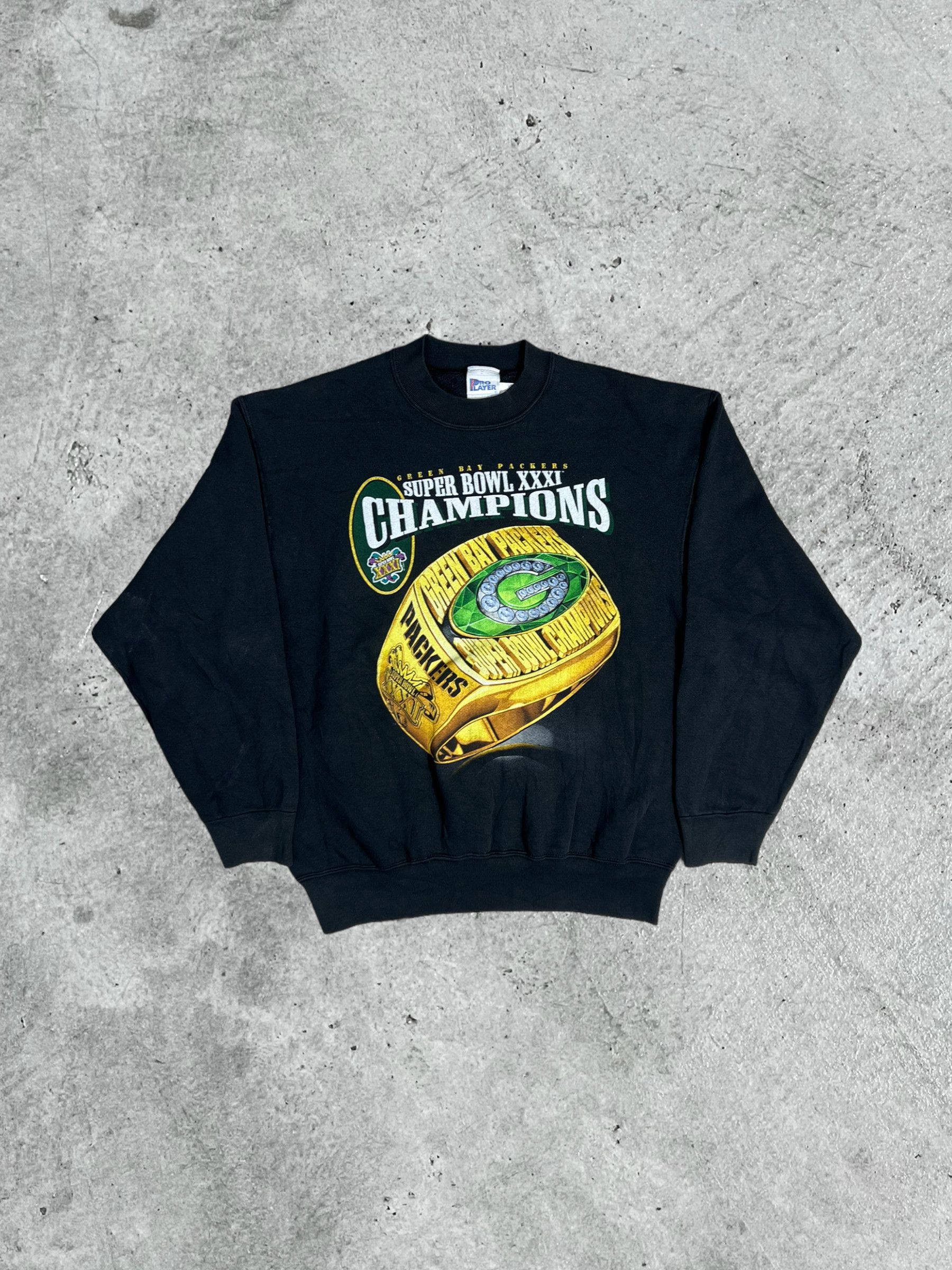 90s Green Bay Packers Super Bowl XXXI Sweatshirt - Men's Medium