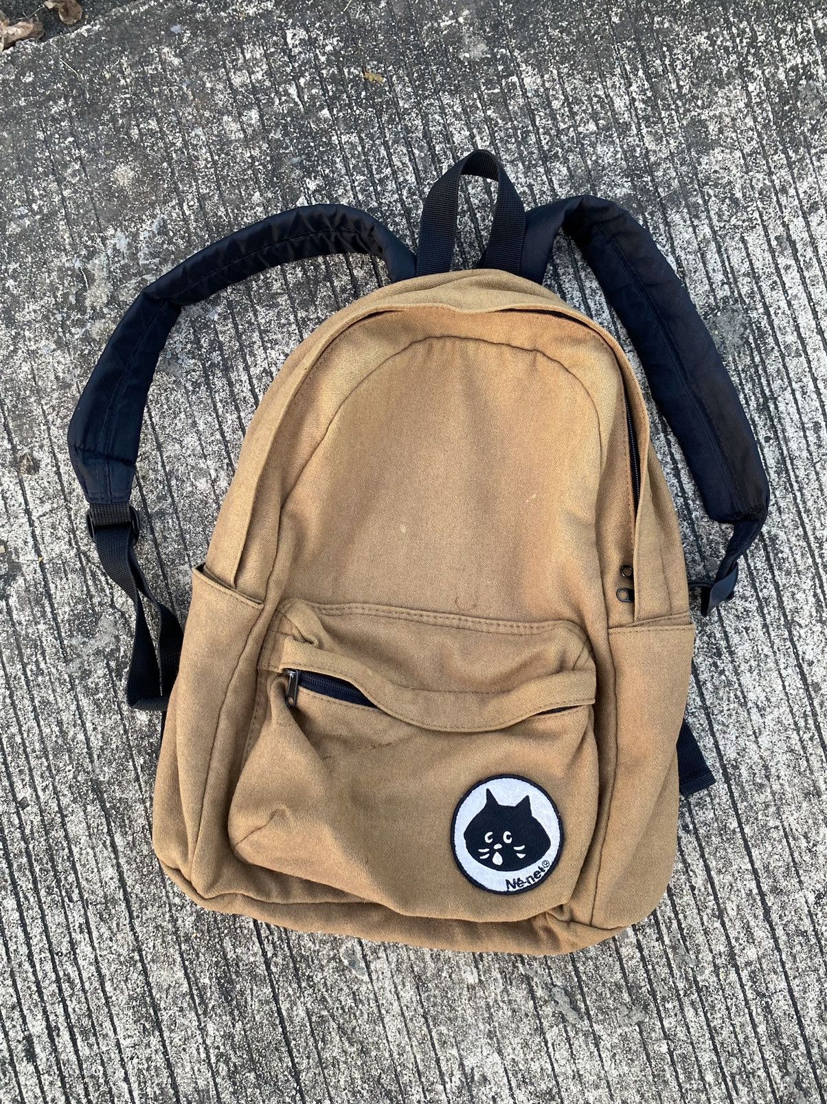 image of Issey Miyake X Ne Net Bagpack in Light Brown, Men's