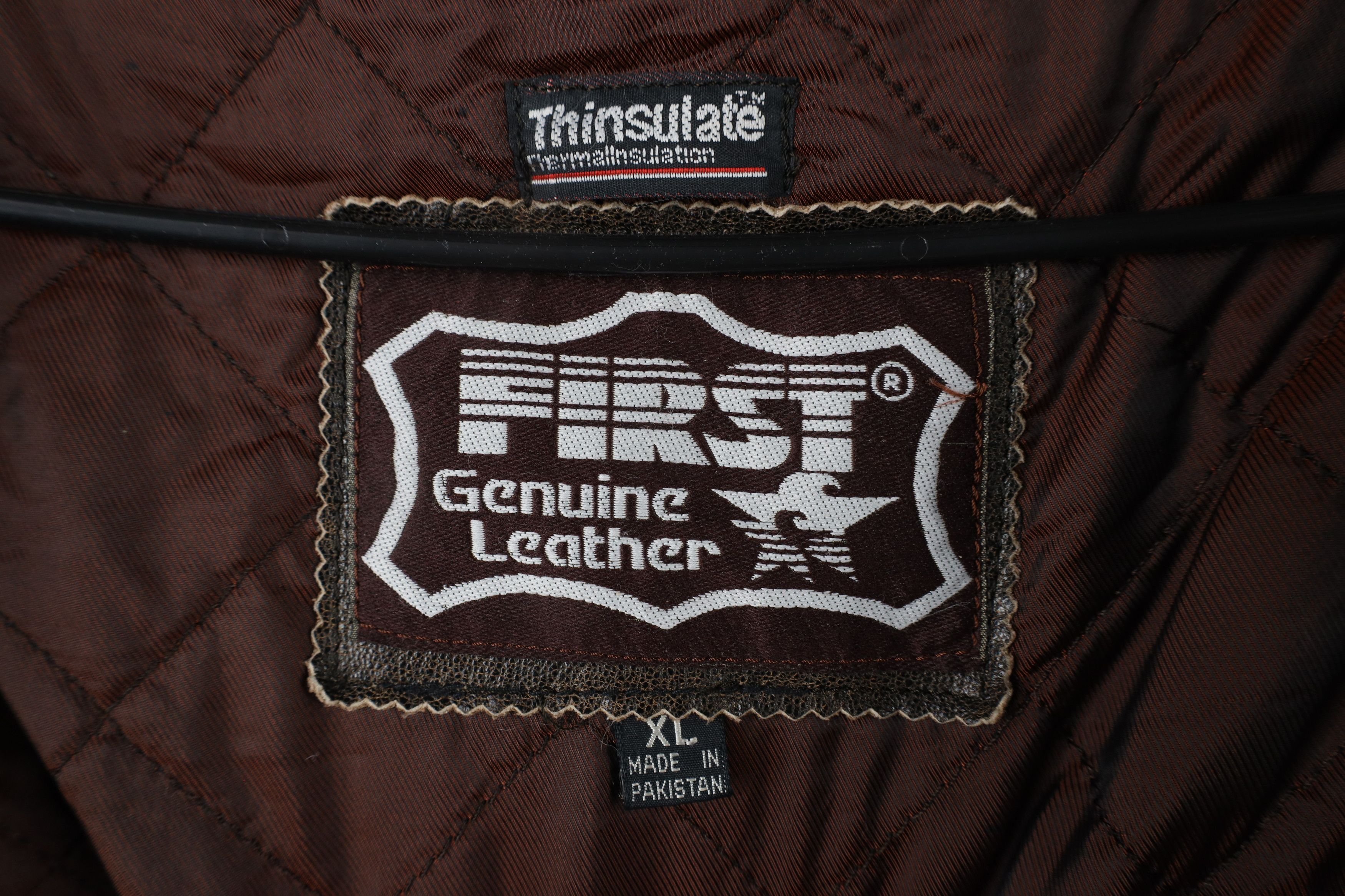 Vintage Vintage 90s Streetwear Motorcycle Riding Jacket Brown Size US XL / EU 56 / 4 - 10 Thumbnail