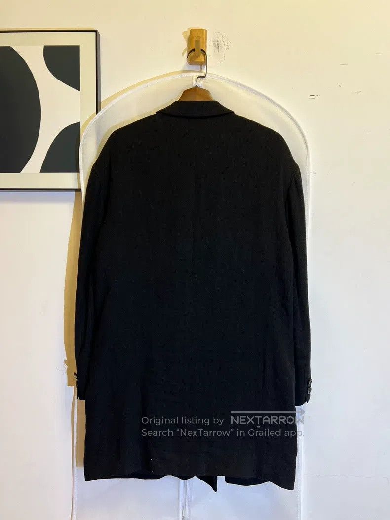 Yohji Yamamoto Yohji Yamamoto Double-breasted silk-blend silhouette jacke Size US S / EU 44-46 / 1 - 6 Thumbnail