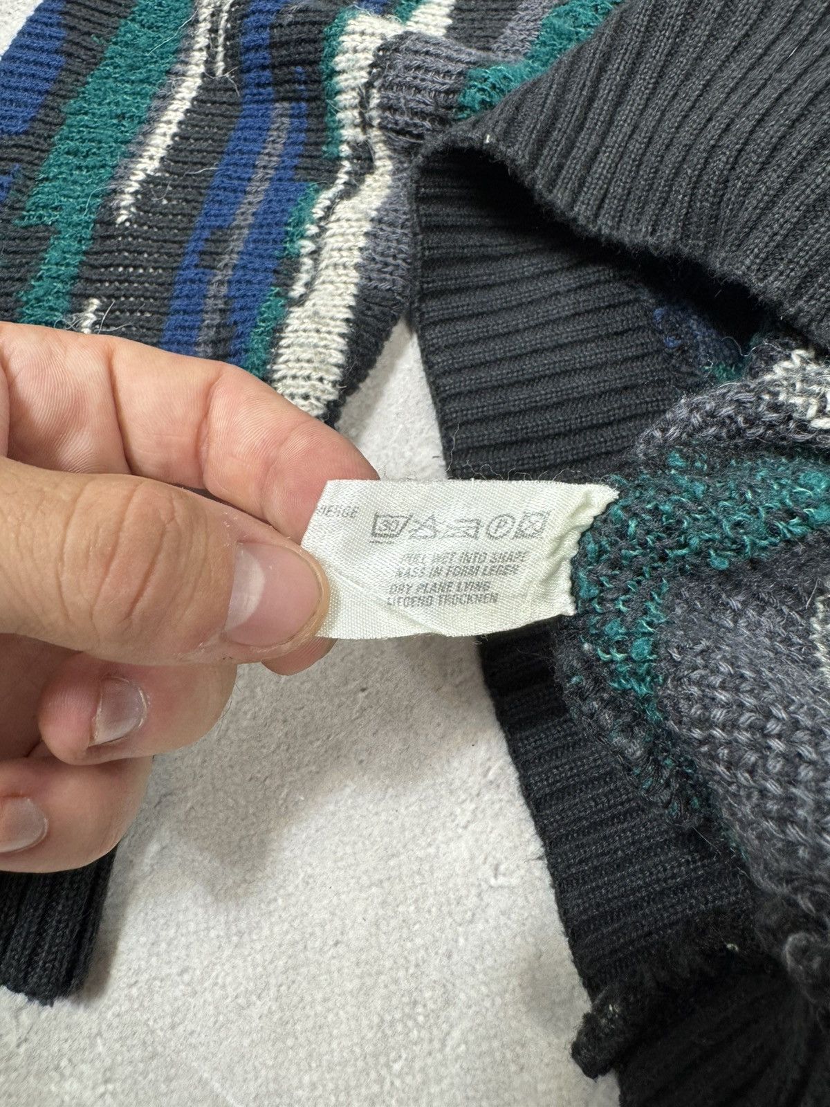 Carlo Colucci Vintage 90s Carlo Colluci Retro Style Wool Sweater Coogi Size US XL / EU 56 / 4 - 8 Thumbnail