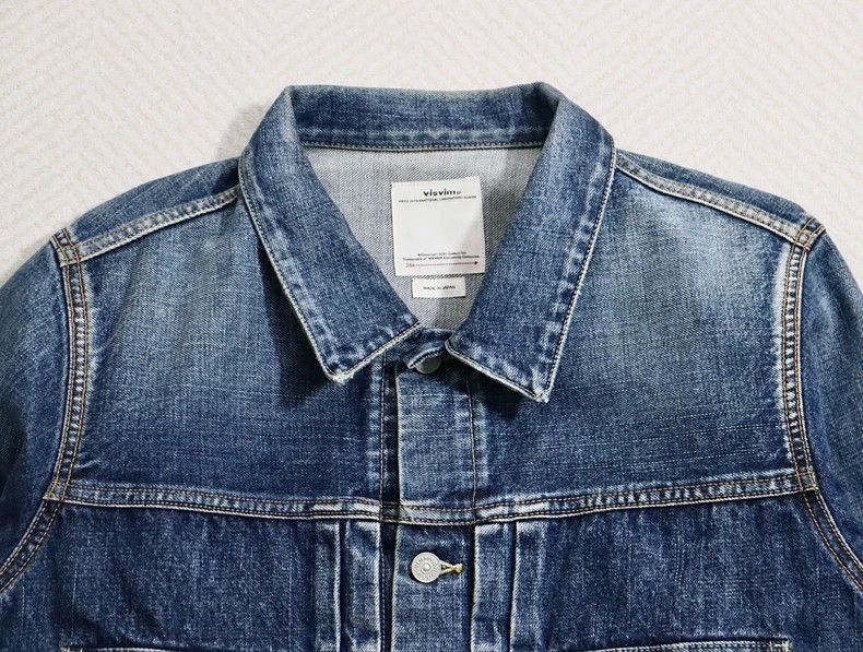 Visvim Visvim 21ss 101 Jkt Dmgd-1001 Washed denim jacket-2506 Size US XL / EU 56 / 4 - 4 Thumbnail