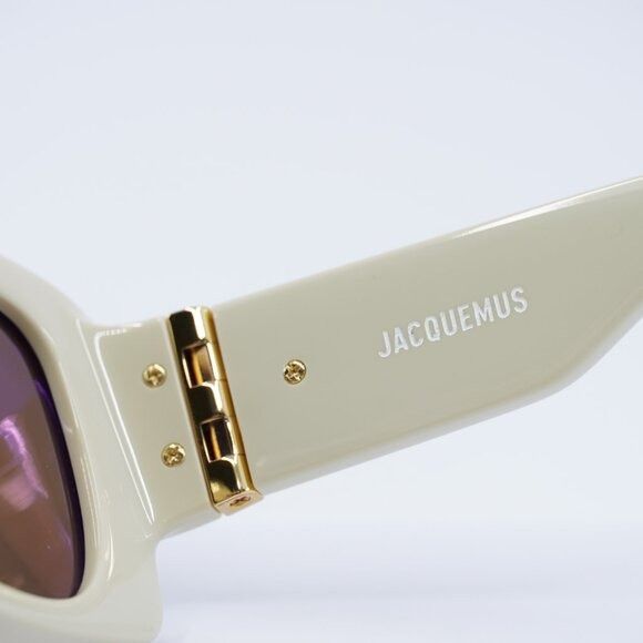 Jacquemus Jacquemus CROISIERE JAC/60 C2 Sunglasses Beige Square Frame Size ONE SIZE - 7 Thumbnail