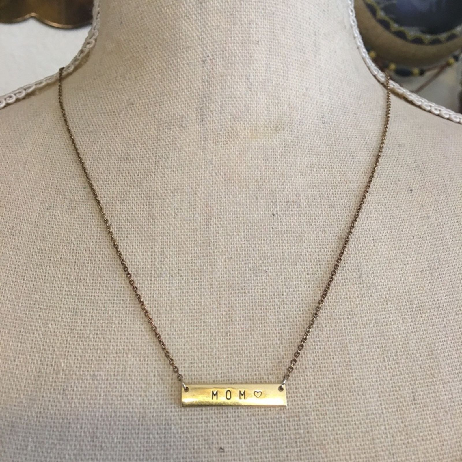 Jewelry Marina De Buchi gold plated “MOM” bar necklace Size ONE SIZE - 1 Thumbnail
