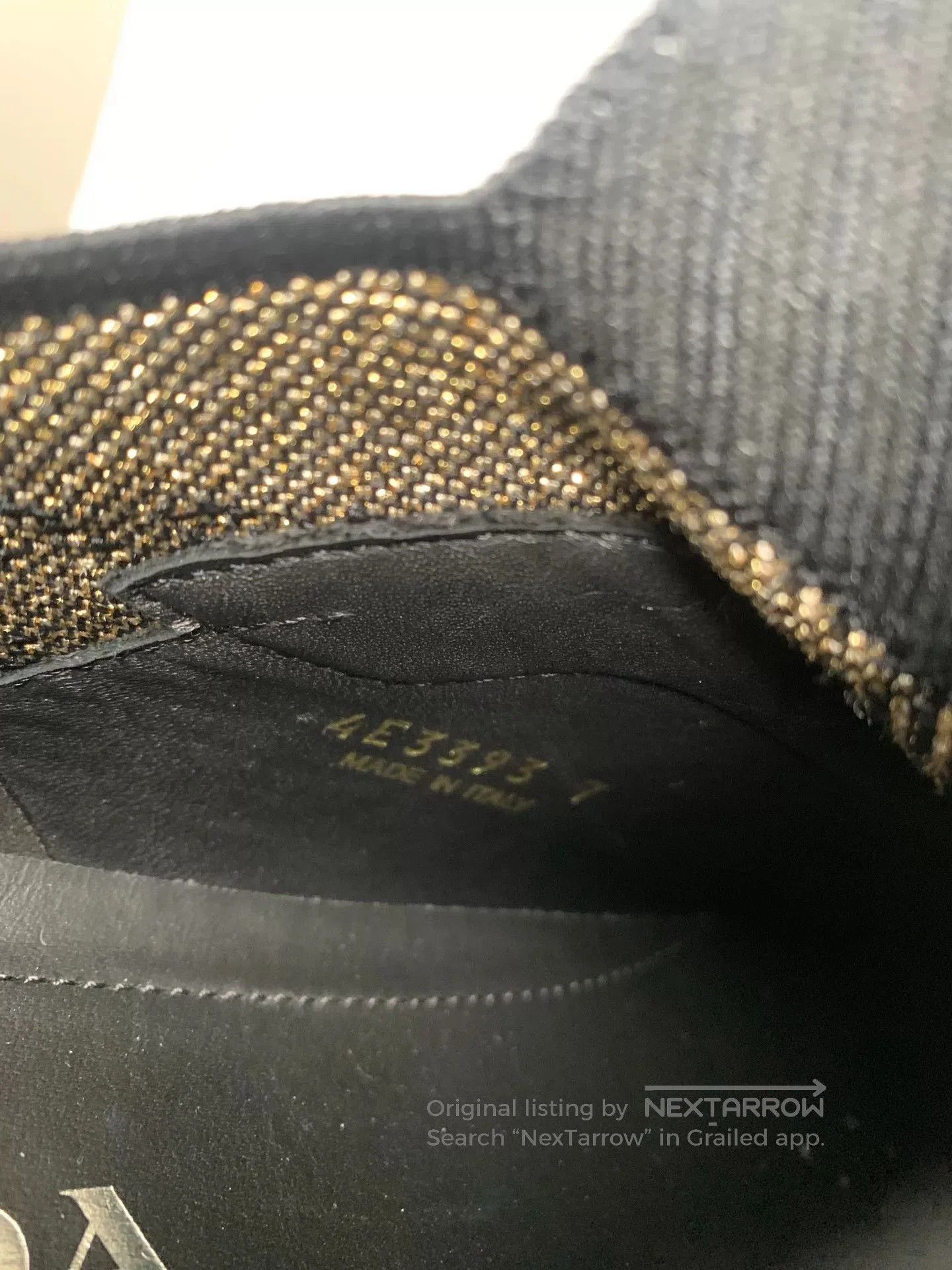 Prada Prada Black Gold Woven Low. Size US 9.5 / EU 42-43 - 7 Thumbnail