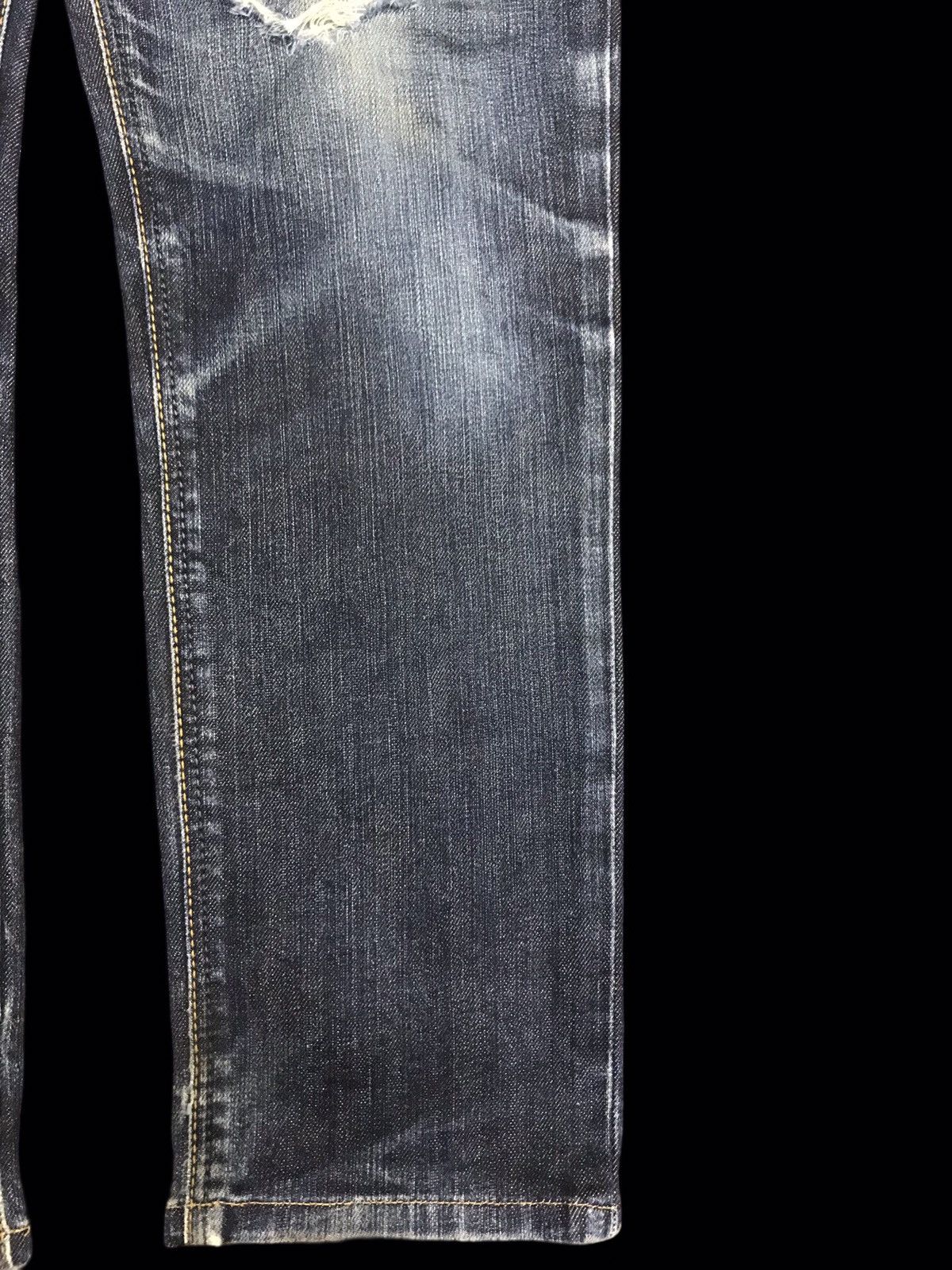Edwin × Japanese Brand 💥EDWIN 503 Stretchable Slim Fit Distressed Denim F192 Size US 33 - 8 Thumbnail