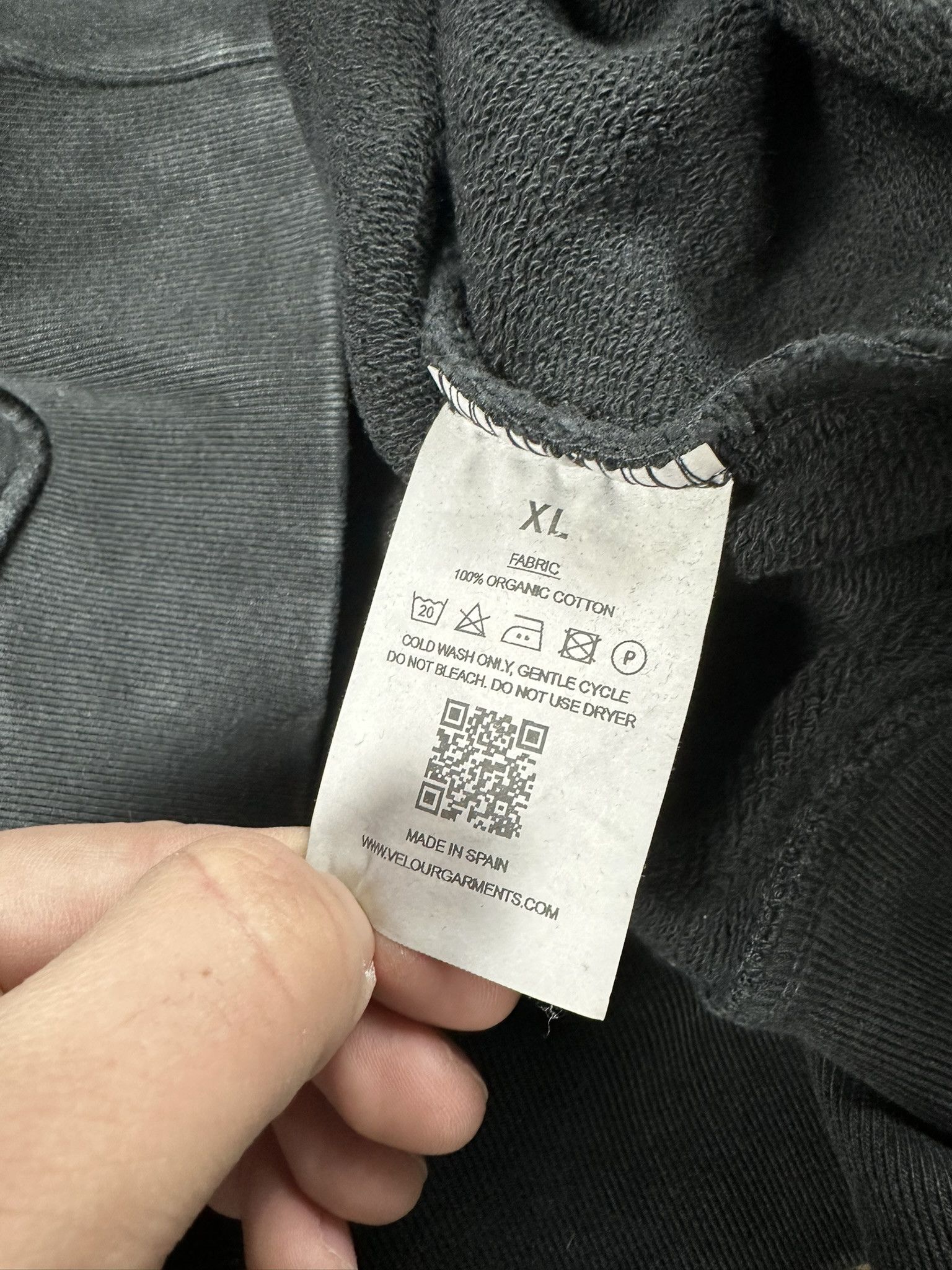 Velour 600GSM Velour Garments Basic Heavy Washed Hoodie Size US XL / EU 56 / 4 - 6 Thumbnail