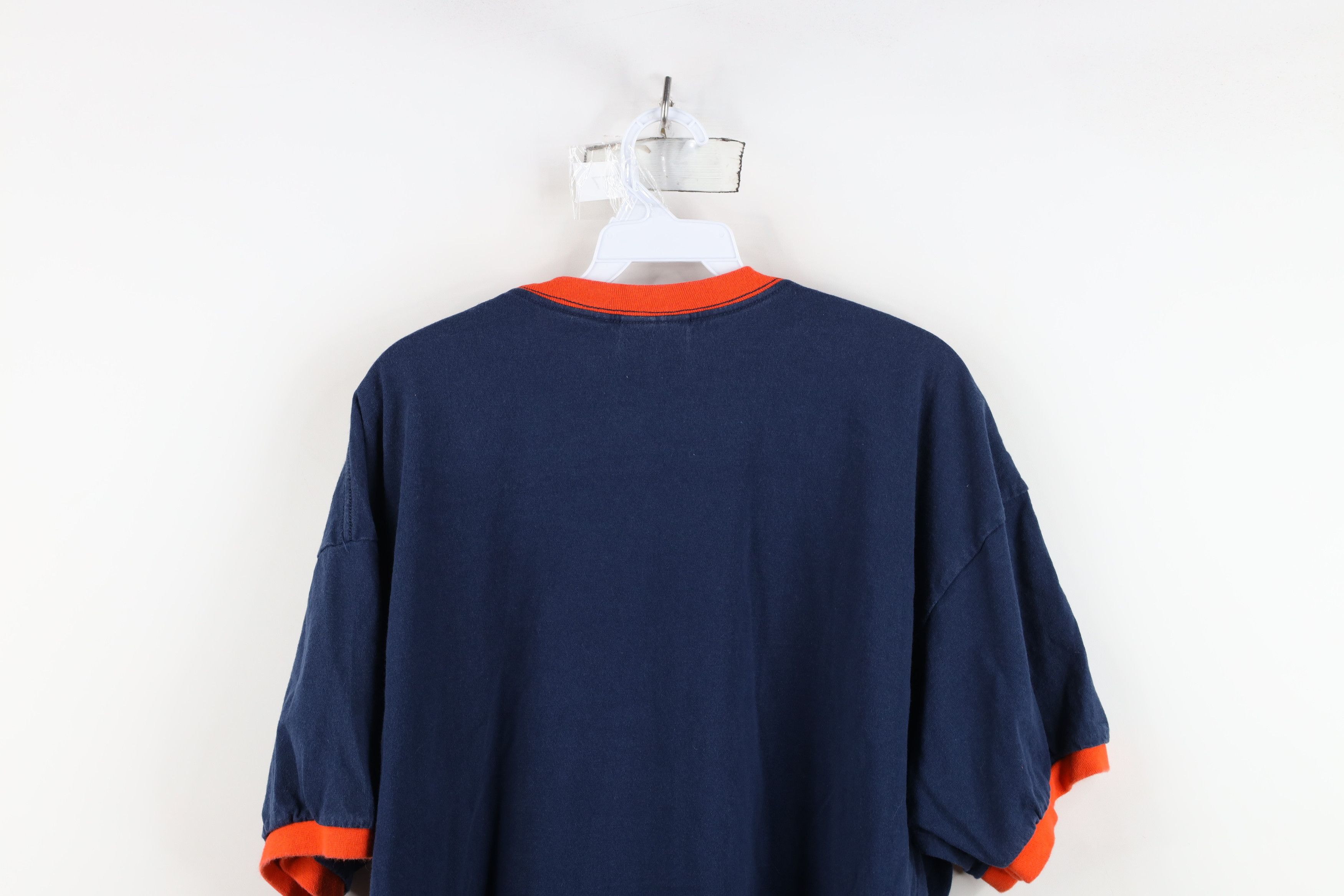 Nike Vintage Nike Mini Swoosh Detroit Tigers Ringer T-Shirt Blue Size US XL / EU 56 / 4 - 13 Thumbnail