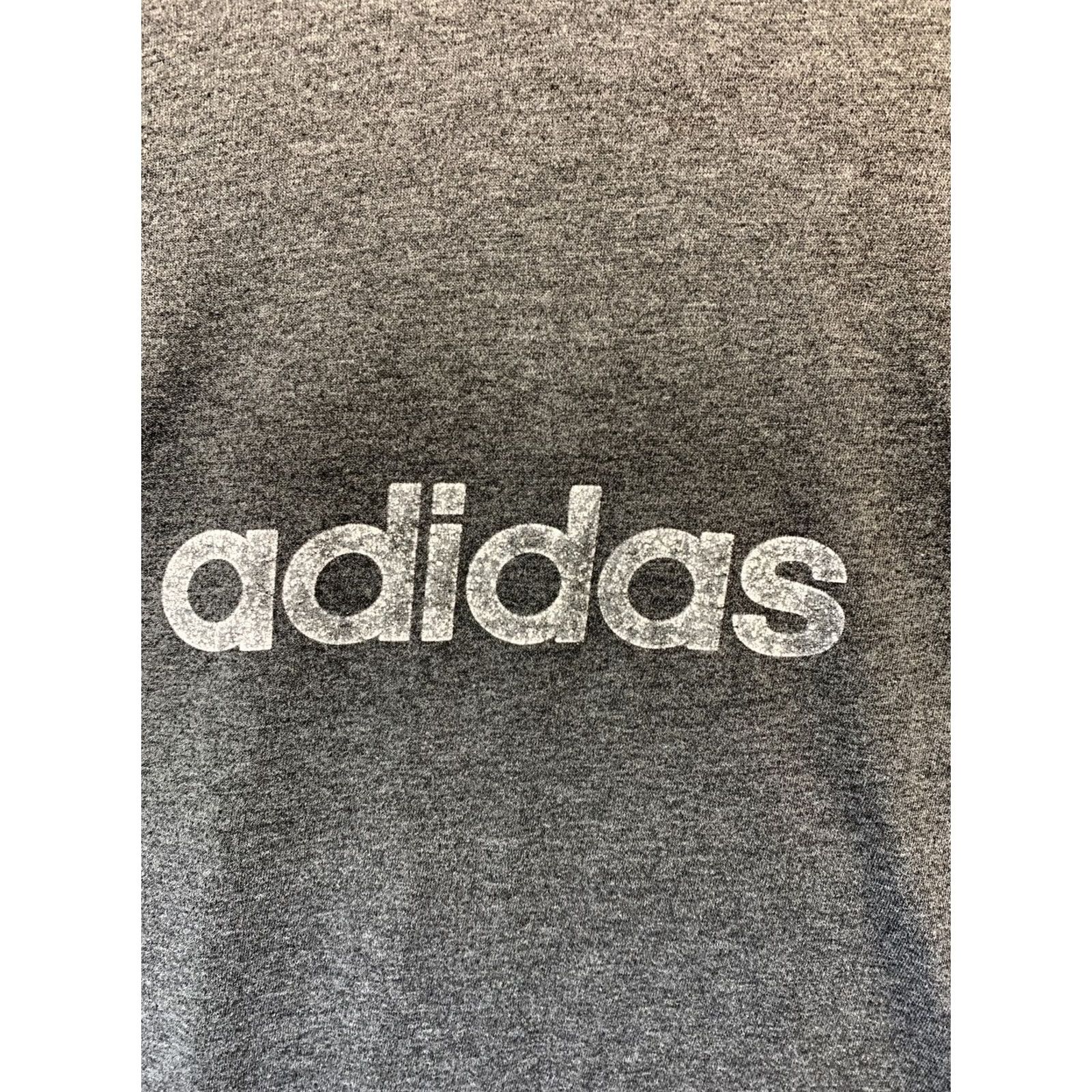 Adidas Adidas Men’s T-Shirt Gray Distressed Logo Front L SZ L Shirt Mens Size US L / EU 52-54 / 3 - 2 Thumbnail