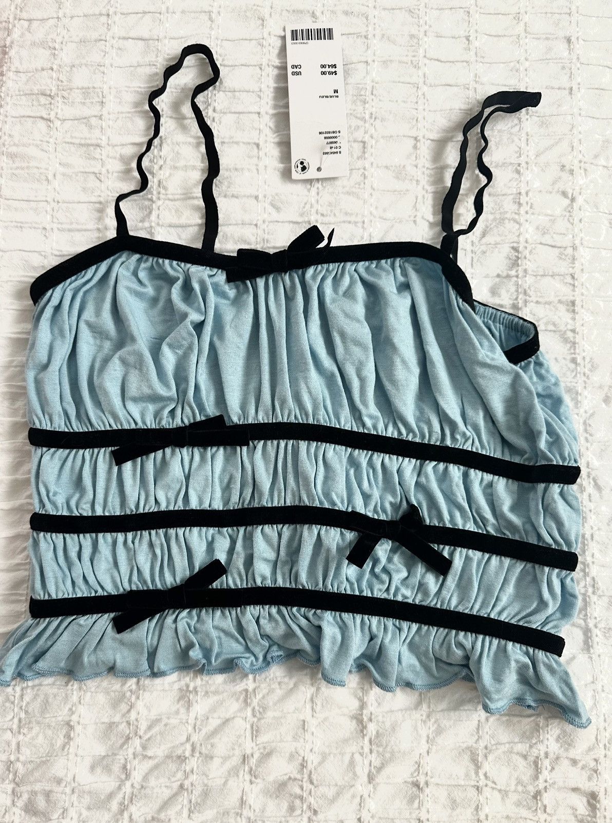 Urban Outfitters Urban Outfitters Blue Crop Top Size M / US 6-8 / IT 42-44 - 1 Thumbnail
