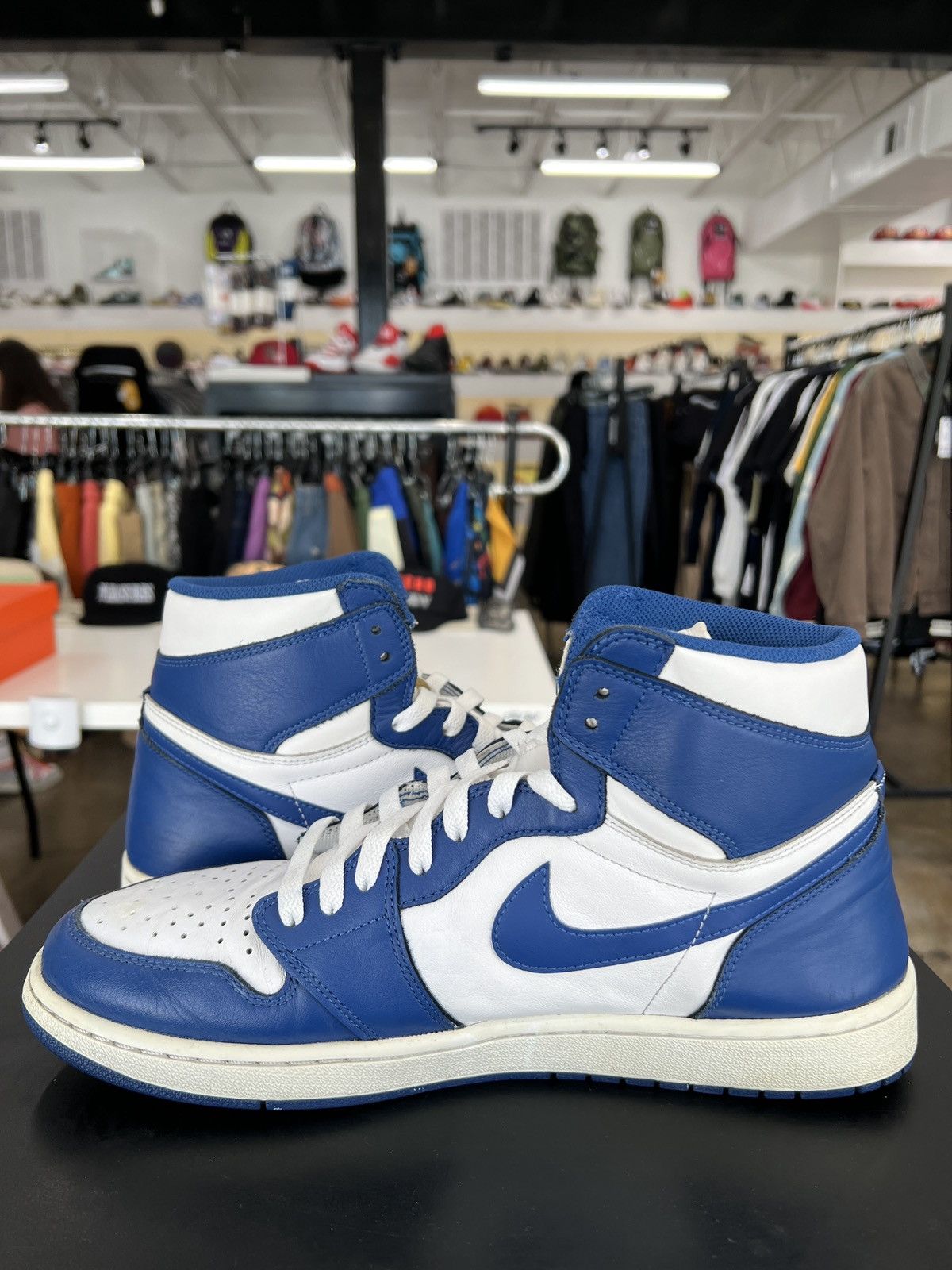 Jordan Brand × Nike Air Jordan 1 Storm Blue Sz. 13 (2016) Size US 13 / EU 46 - 3 Thumbnail