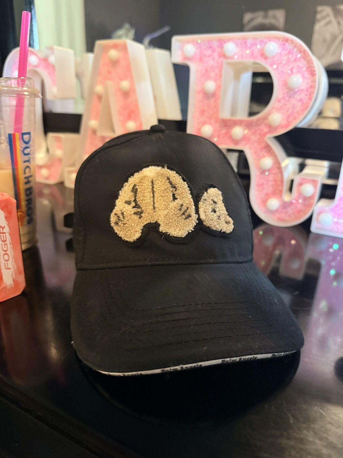 Palm Angels Palm Angels Kill The Bear Cap Black Size ONE SIZE - 1 Thumbnail