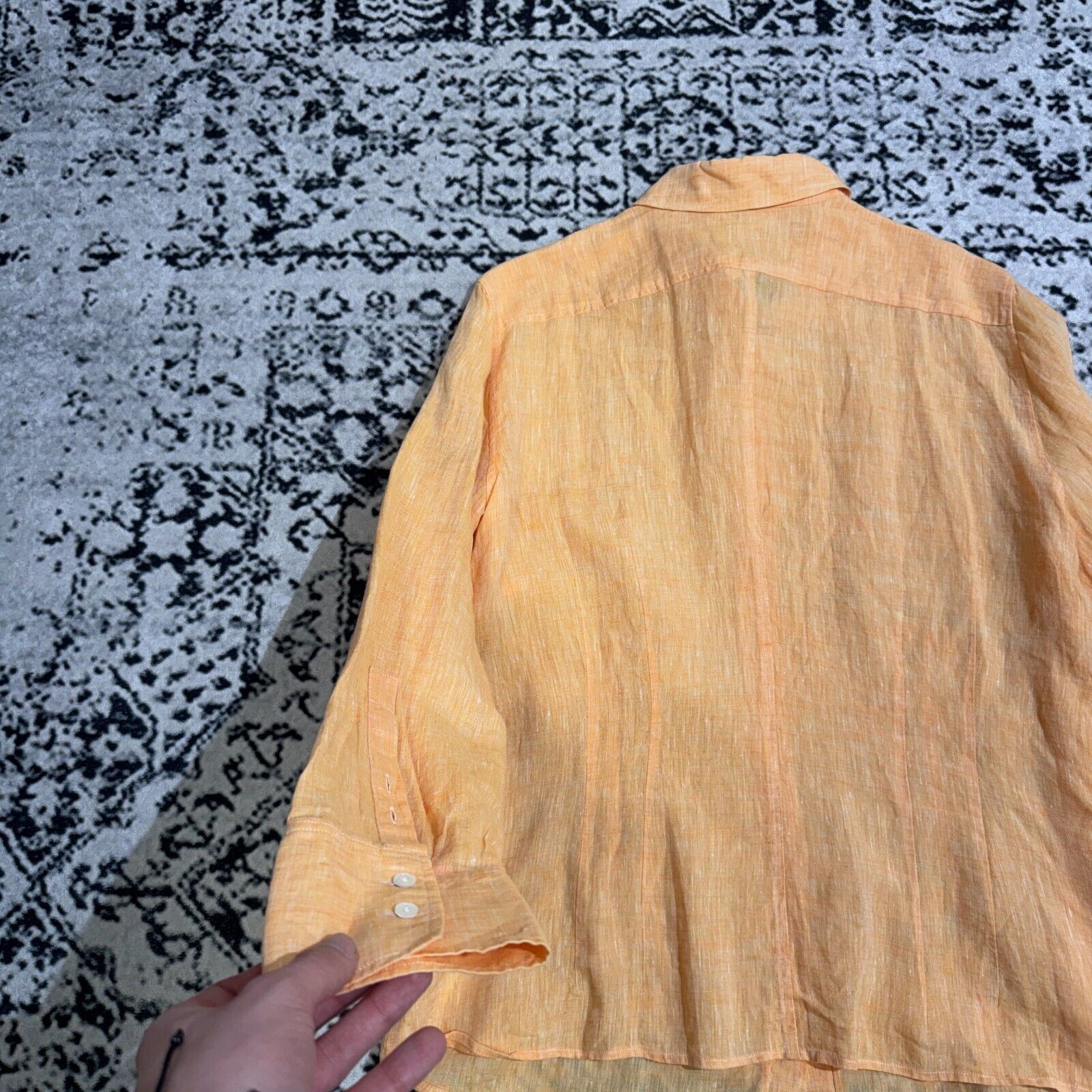 Escada × Vintage Vintage Escada Sport Orange Linen Button Up Shirt Size M Y2K Size US M / EU 48-50 / 2 - 13 Thumbnail