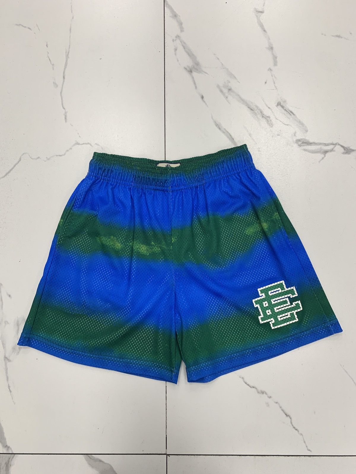 Eric Emanuel Eric Emanuel EE Short "Blue/Green Stripe" Size US 32 / EU 48 - 1 Thumbnail