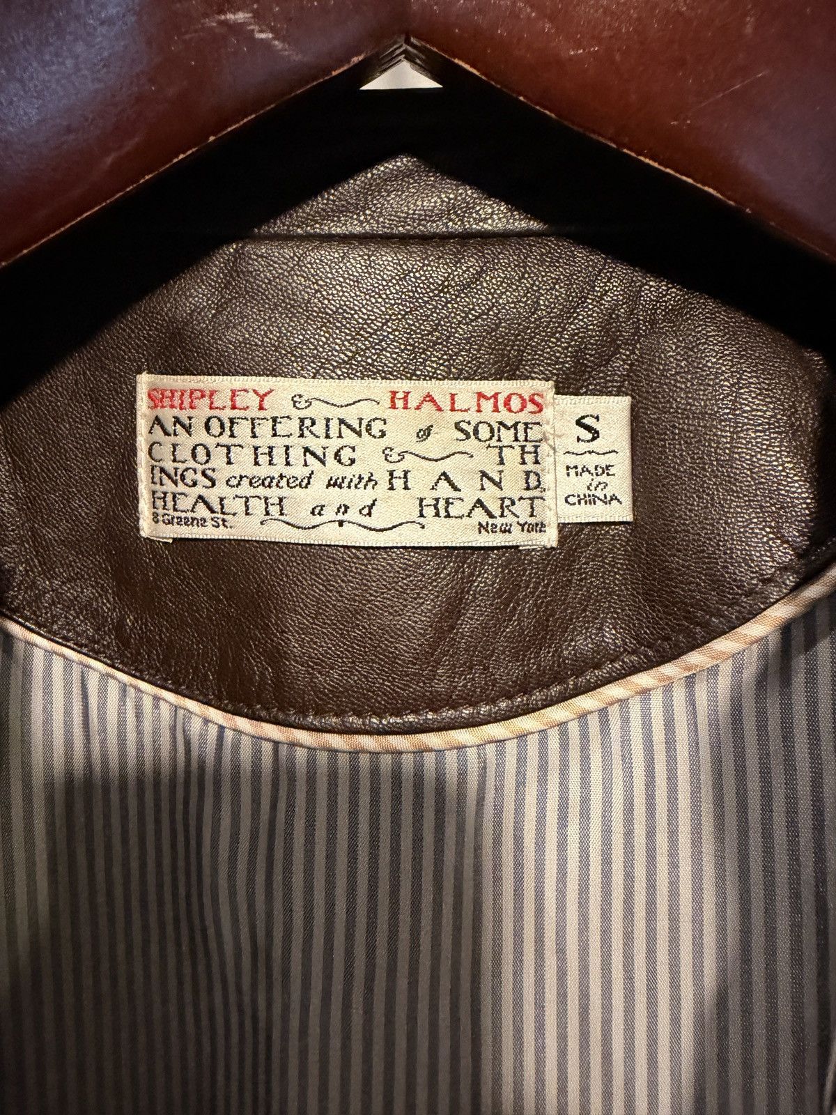 Shipley & Halmos Shipley & Halmos Leather Cafe Racer Jacket Size US S / EU 44-46 / 1 - 3 Thumbnail