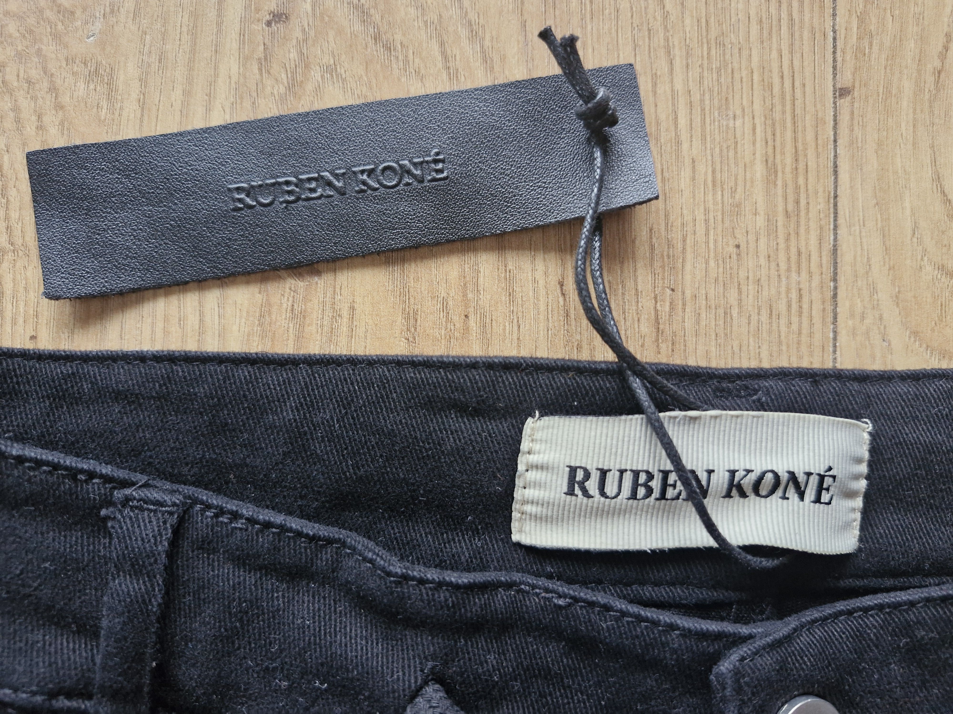 Japanese Brand × Ruben Kone × Vuja De Men's Ruben Koné Strap Cargo Pants Black high-end Size US 36 / EU 52 - 2 Thumbnail