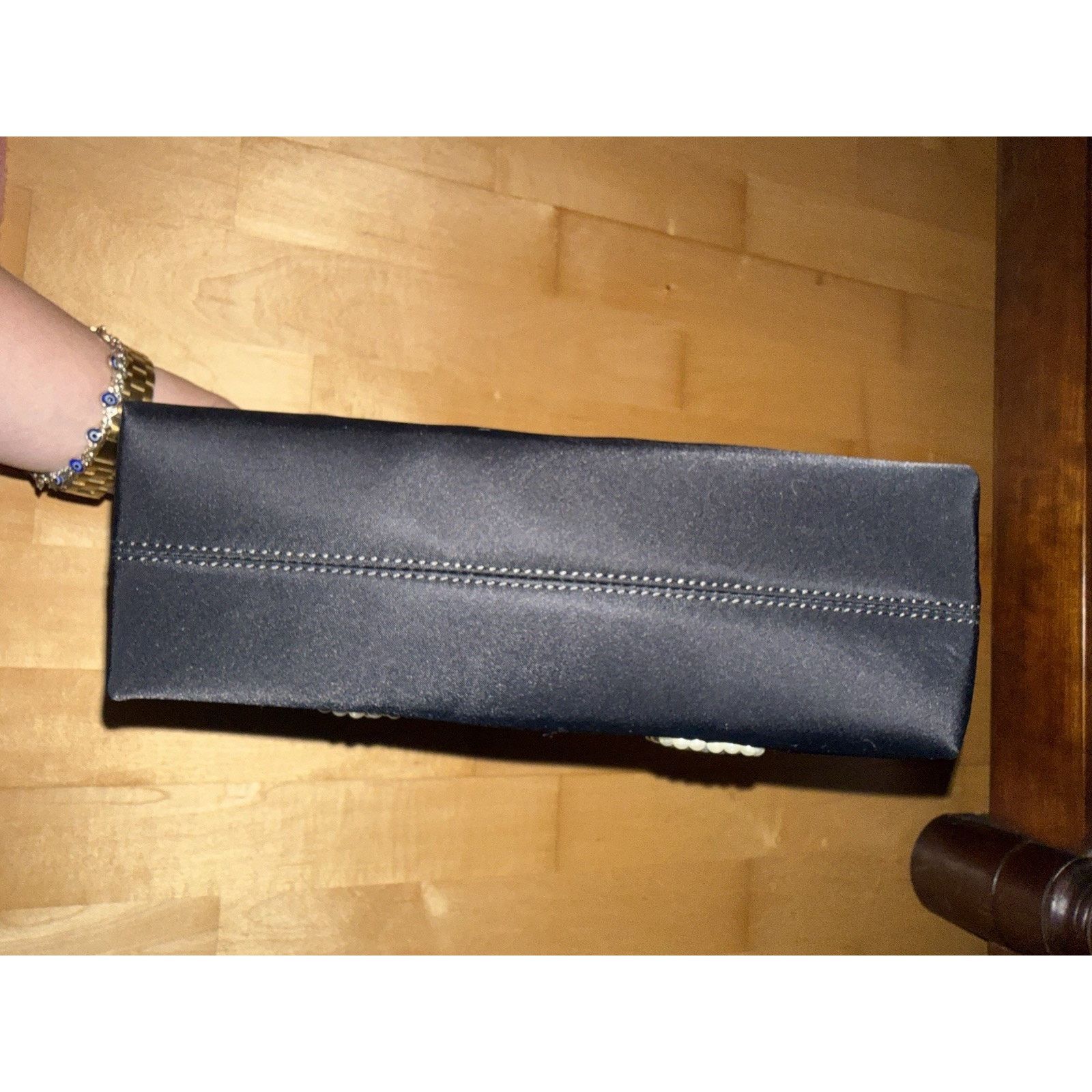 Kate Spade NWT Kate Spade New York Mini Sam Icon Pearl Nylon Tote Black Size ONE SIZE - 8 Thumbnail