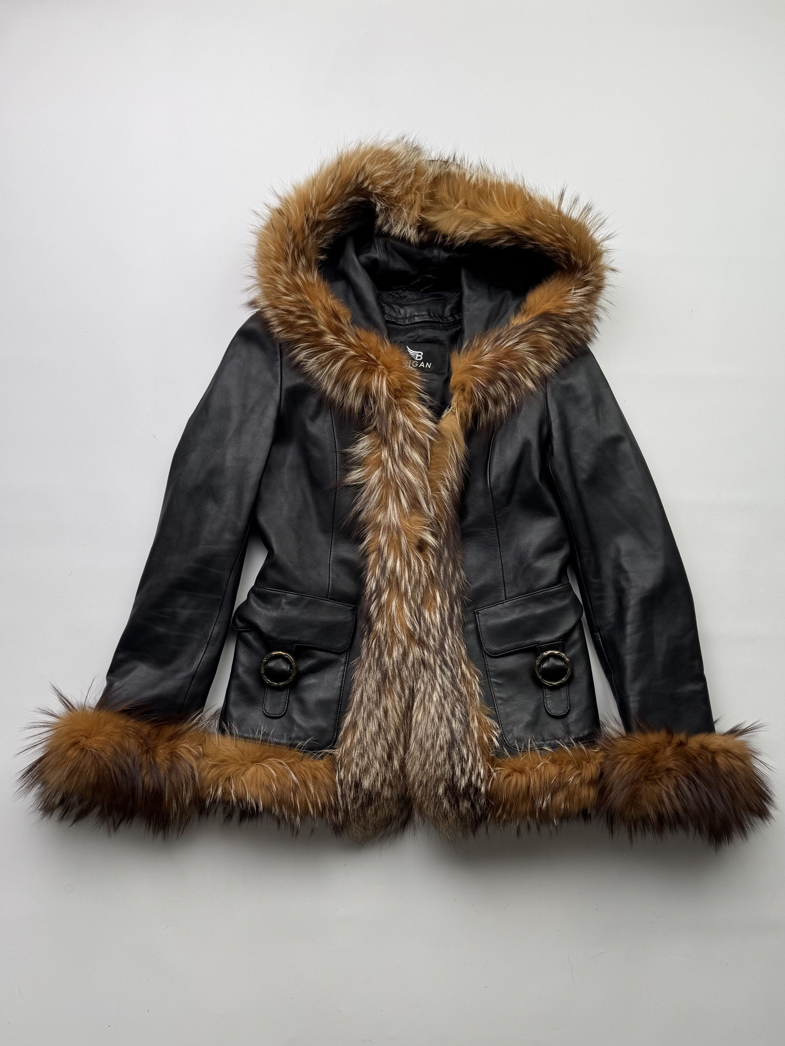 Japanese Brand Japanese Archive Midas Fur Multi Zip Leather Jacket