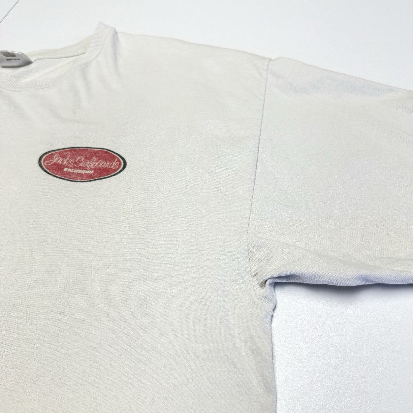 Vintage Vintage Jacks Surfboards T Shirt Mens 2XL 24x29.5 White Size US XXL / EU 58 / 5 - 5 Thumbnail