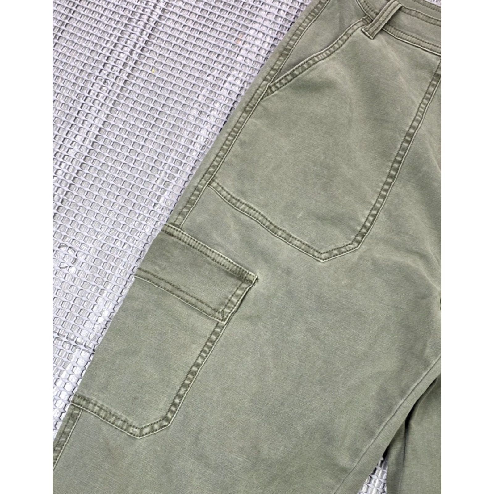 J.Crew J.CREW Cargo Pants Womens Tapered Relaxed Fit Army Green 34x29 31 Tall Ankle Size 24" / US 00 / IT 34 - 6 Thumbnail