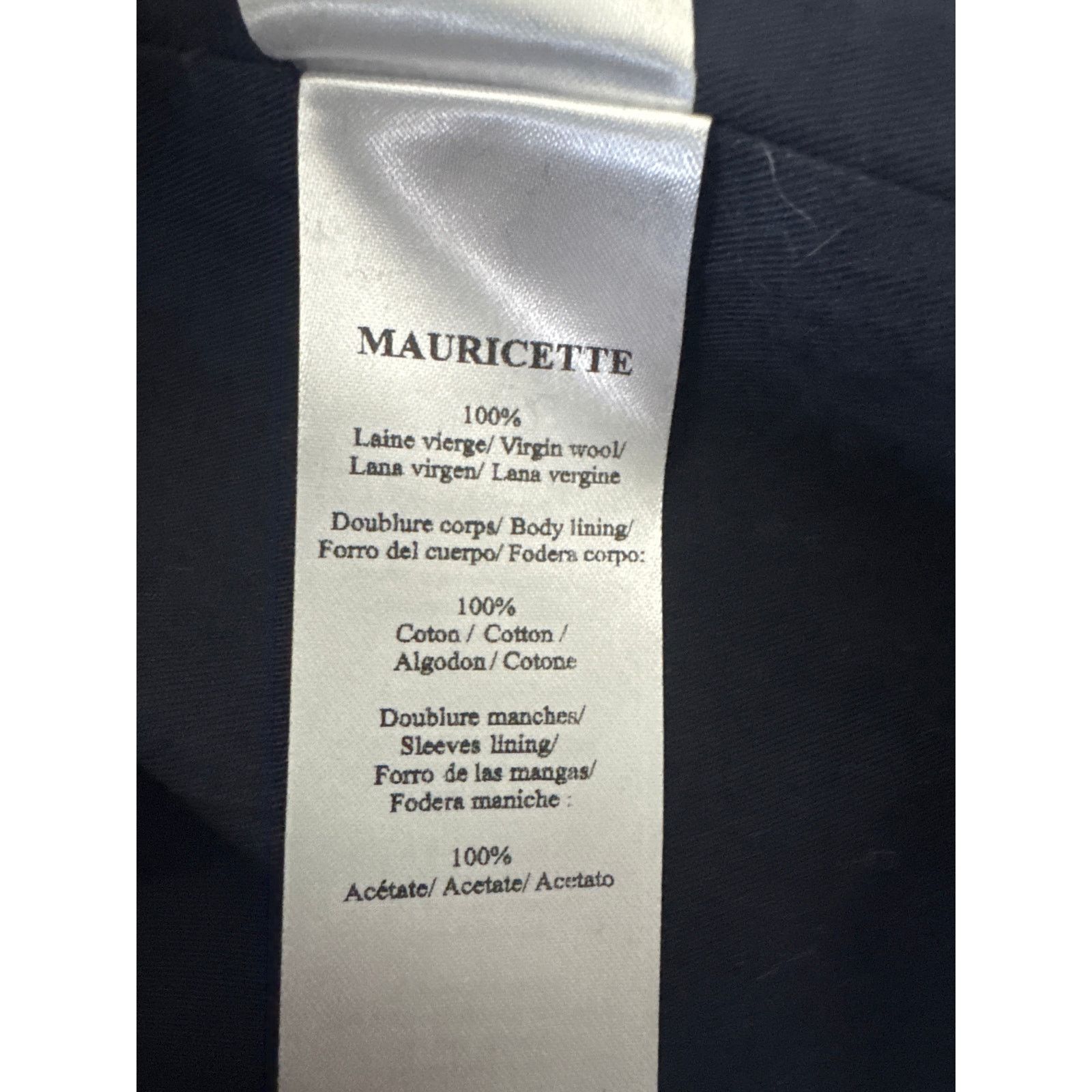 Other Des Petits Hauts MAURICETTE Stadium Coat Wool Marine Navy Size S / US 4 / IT 40 - 13 Thumbnail