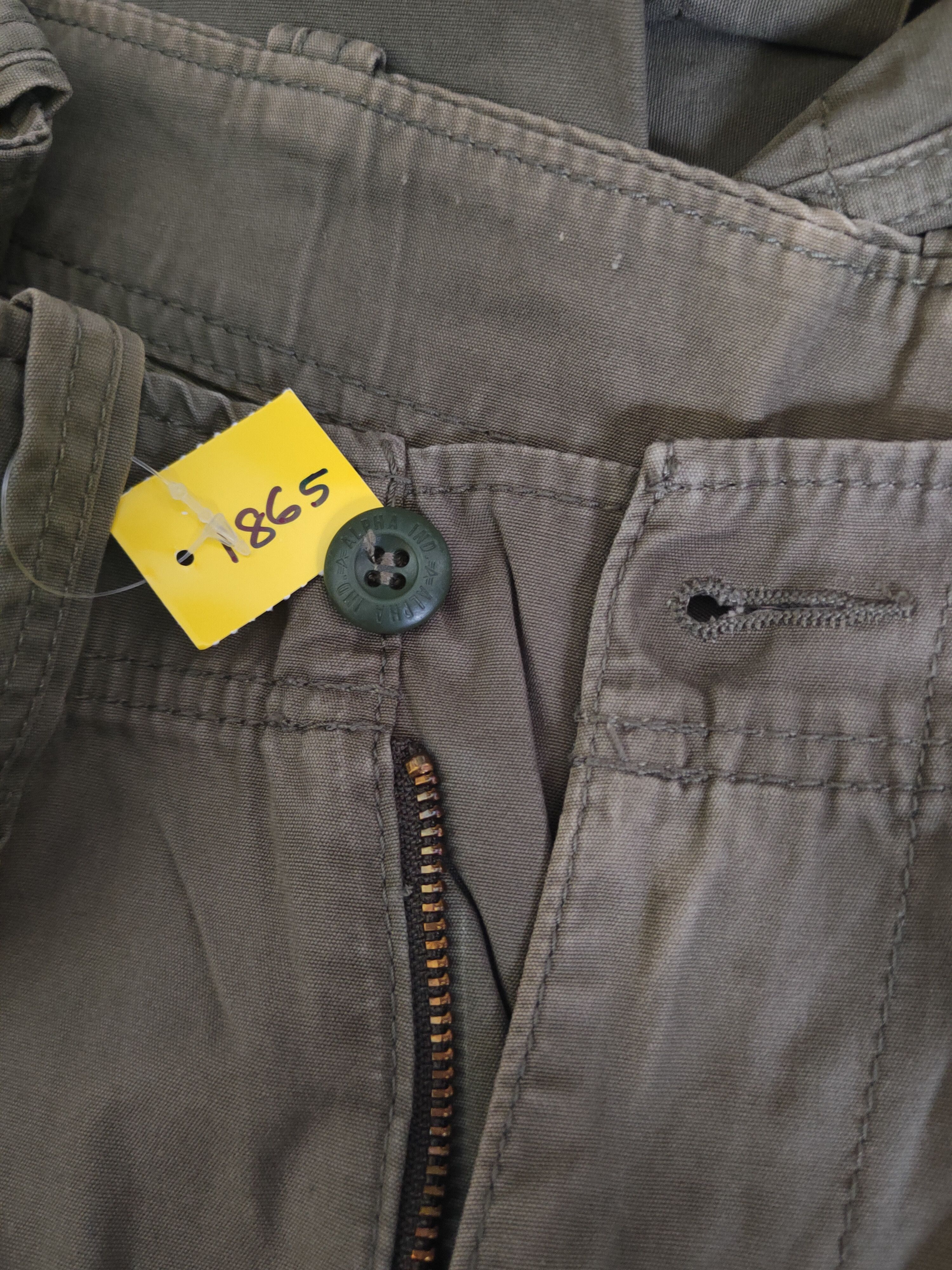 Alpha Industries DL Alpha Industries Olive Multipocket Cargo Pants #1865 Size US 28 / EU 44 - 16 Thumbnail