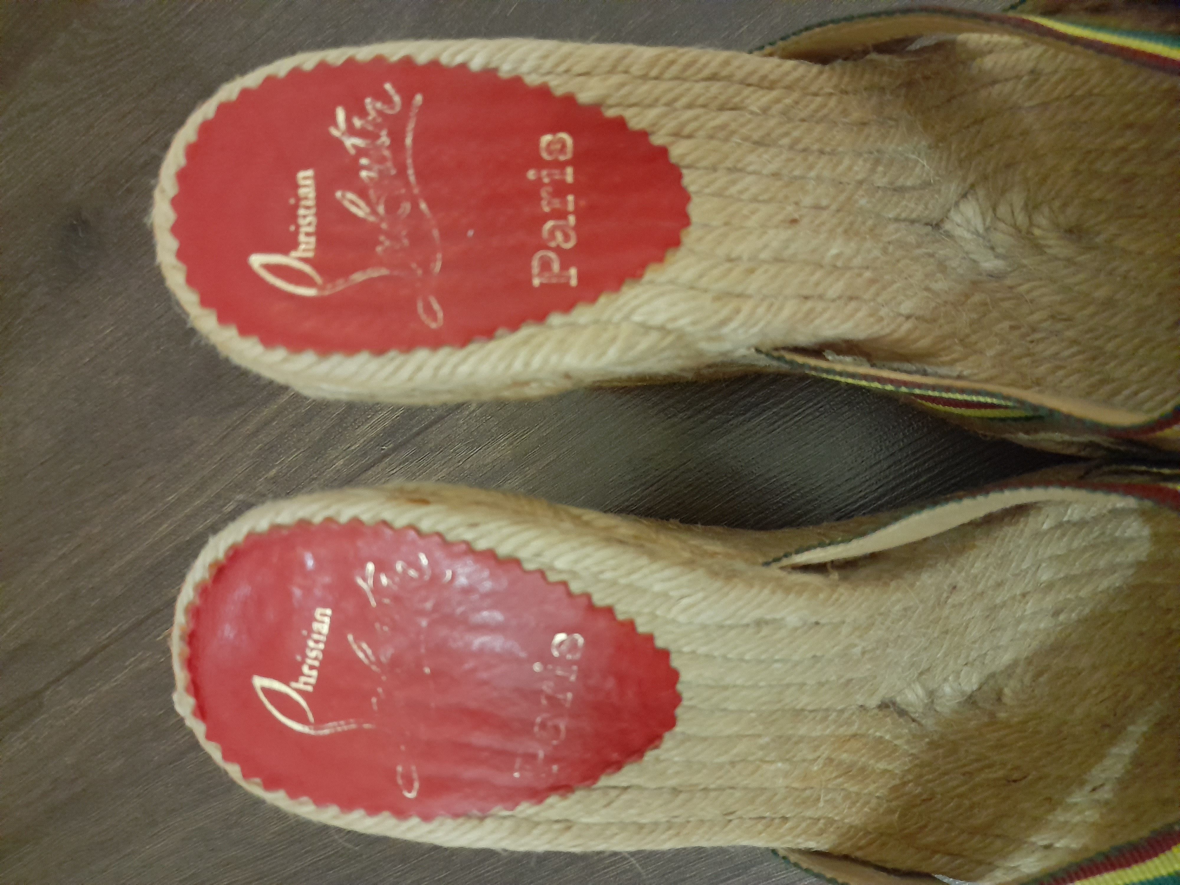 Christian Louboutin Vintage Christian Louboutin Cataribbon Stripe Espadrille Size US 6 / IT 36 - 3 Thumbnail