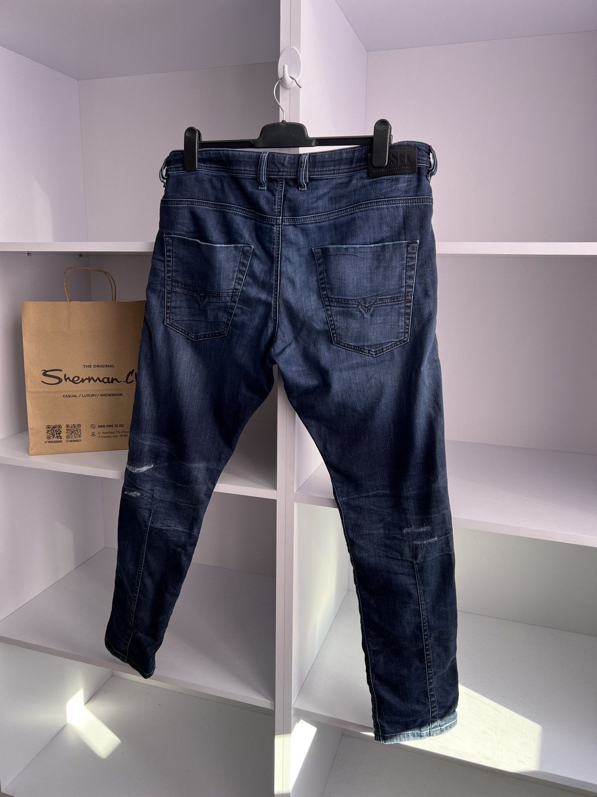 Diesel × Vintage Vintage Diesel Krooley CB-Ne Blue Denim Jeans Size US 34 / EU 50 - 13 Thumbnail