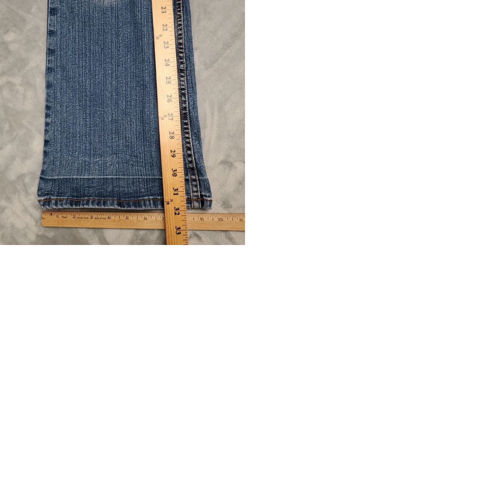 Southpole Southpole Jeans Womens Juniors 13 Blue Denim Boot Cut Flare Y2K Pants Size 34" / US 12 / IT 48 - 9 Thumbnail