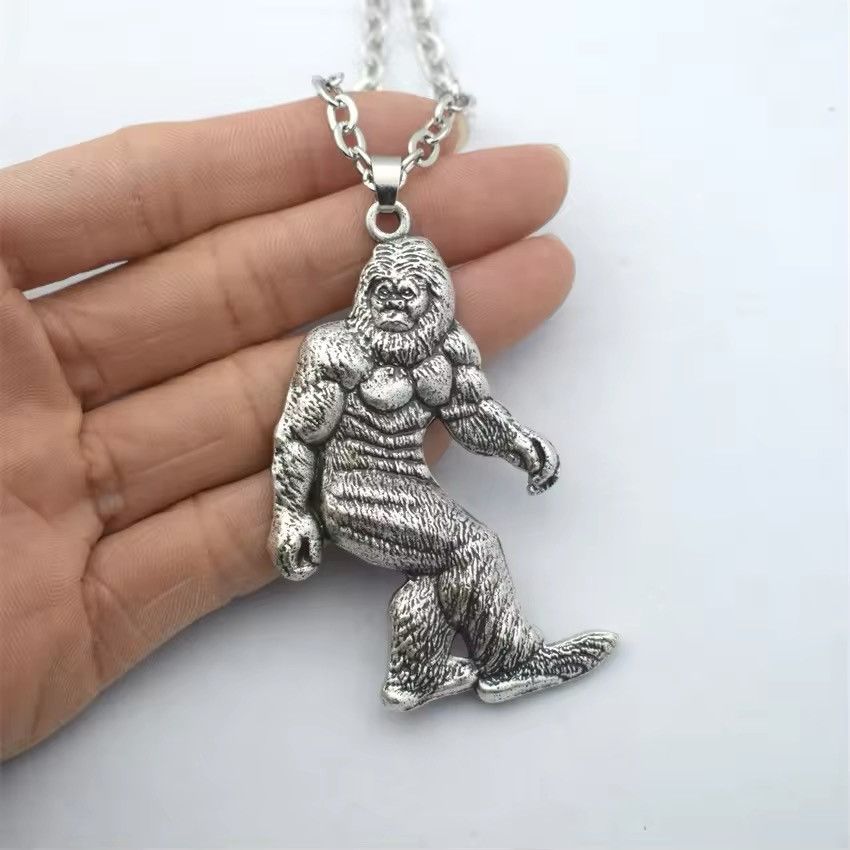 Jewelry Bigfoot Pendant Alloy Necklace Size ONE SIZE - 3 Thumbnail