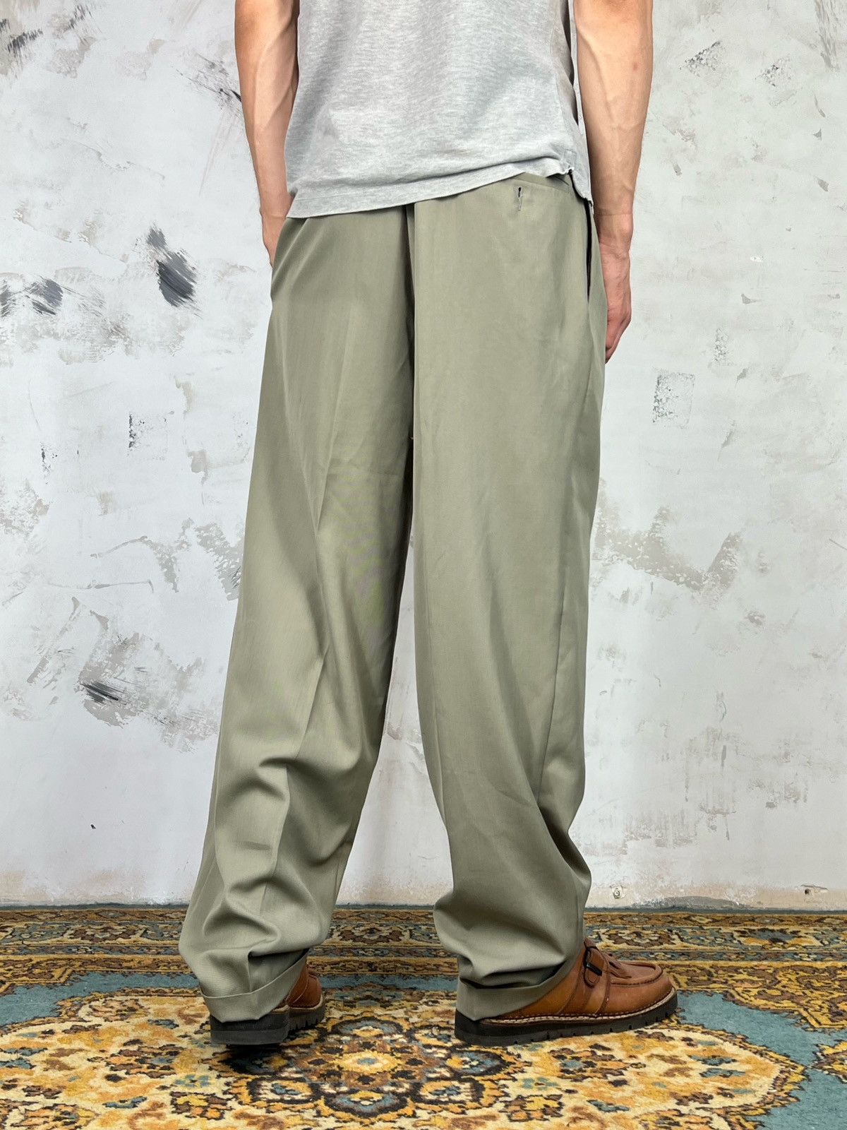 NEXT Vintage Next Lightweight Pleated Trousers Pants Size M-L 34 Size US 34 / EU 50 - 3 Thumbnail