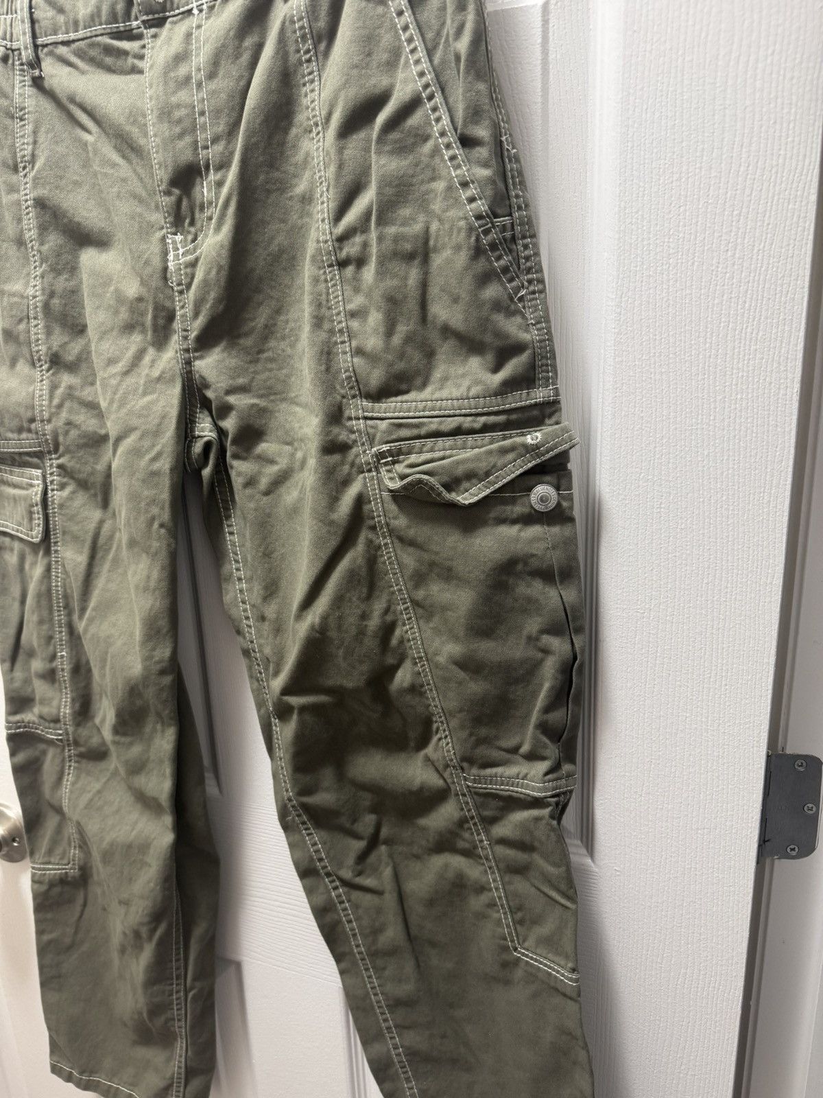 Vintage Bluenotes Cargo Stitch Pocket Military Green Pants Street Size US 32 / EU 48 - 2 Thumbnail